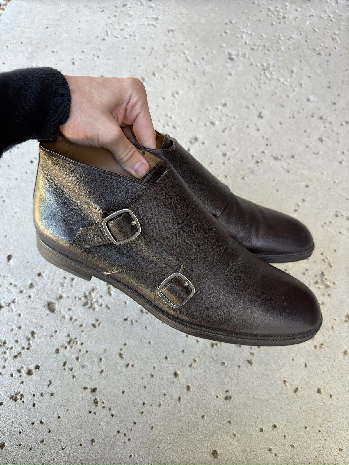 Jimmy Choo Jimmy Choo Double Monk Strap Leather Boots Size US 11 / EU 44 - 9 Thumbnail