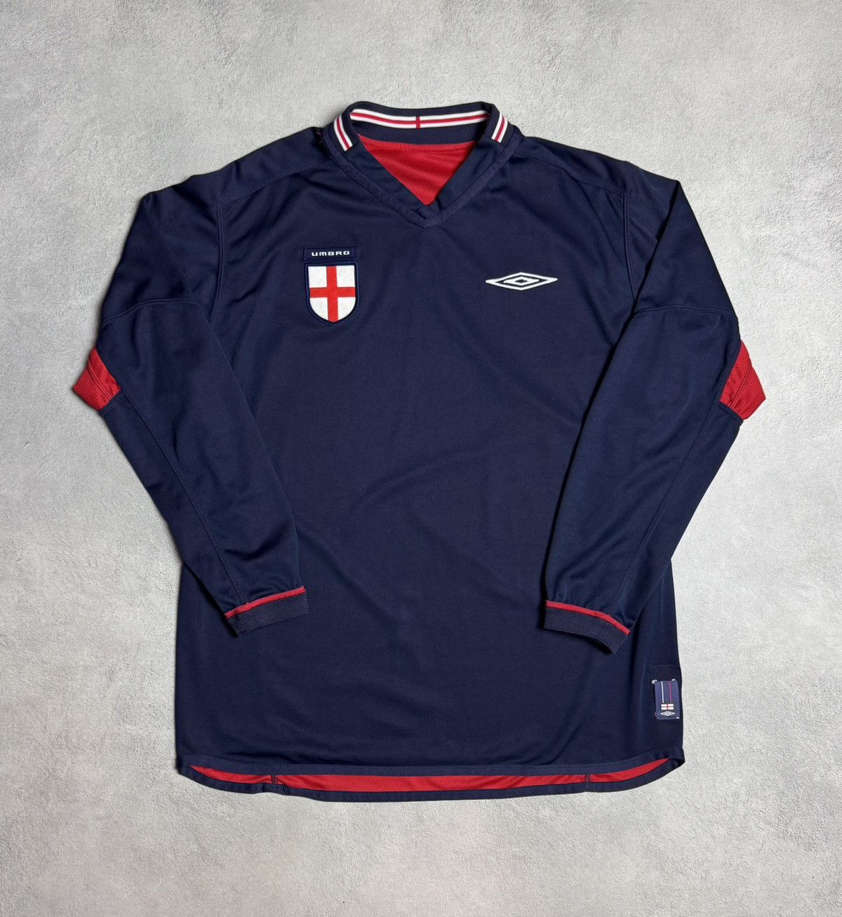 Umbro England 2002/04 Home Shirt Soccer Jersey Long Sleeve Umbro Size US L / EU 52-54 / 3 - 3 Thumbnail