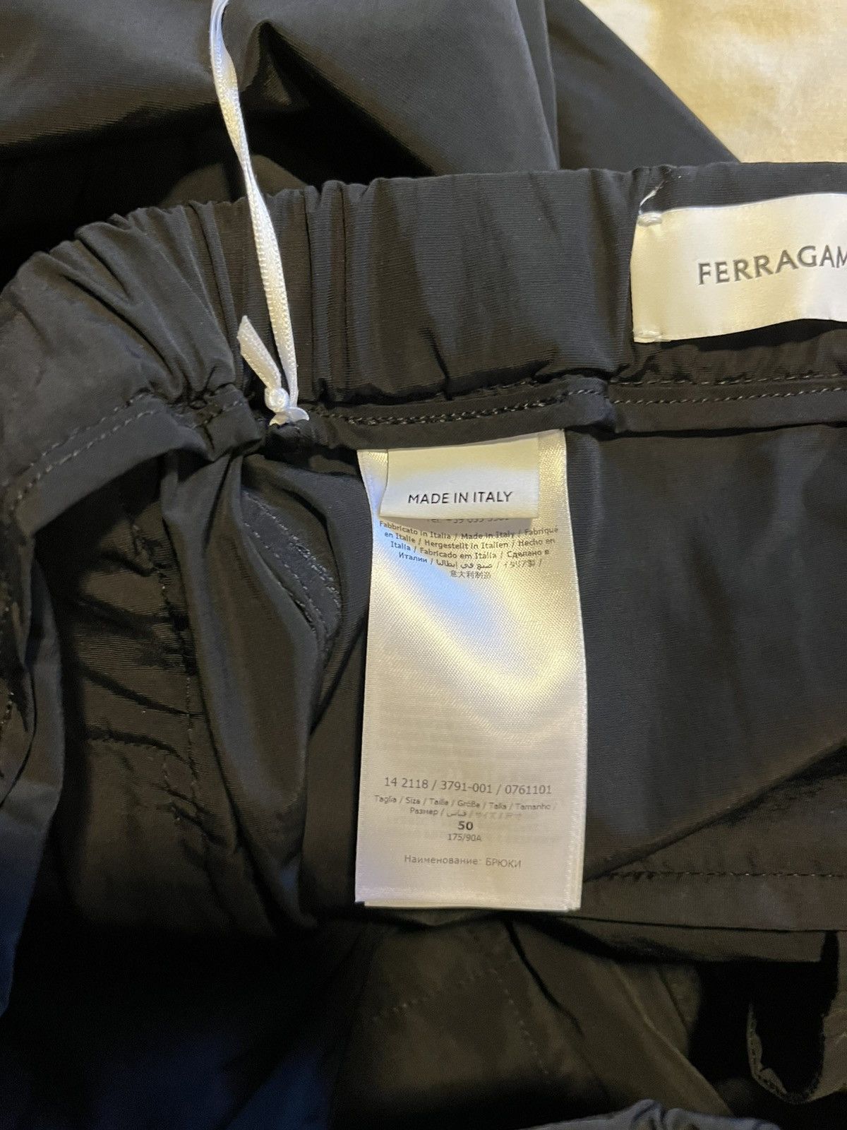 Salvatore Ferragamo Ferragamo nylon wide leg pants. Size US 34 / EU 50 - 10 Thumbnail