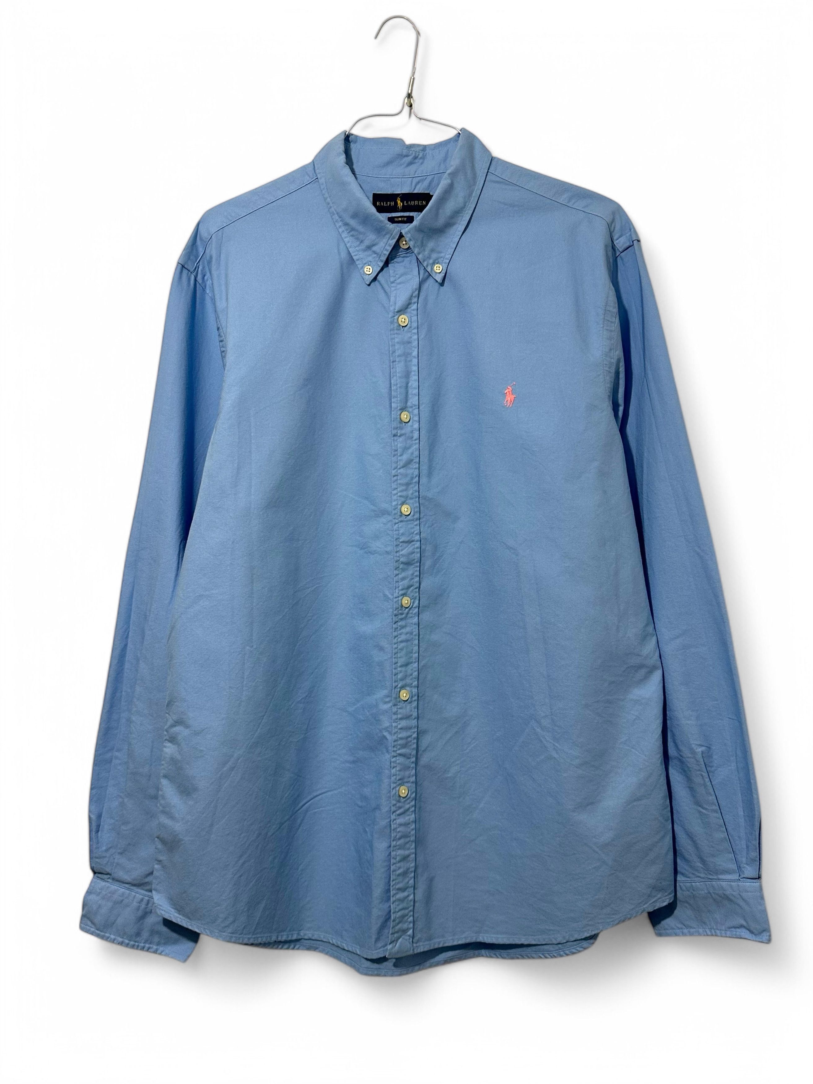 Polo Ralph Lauren Polo Ralph Laurent Baby Blue Oxford Long Sleeve Shirt Size US XXL / EU 58 / 5 - 1 Thumbnail