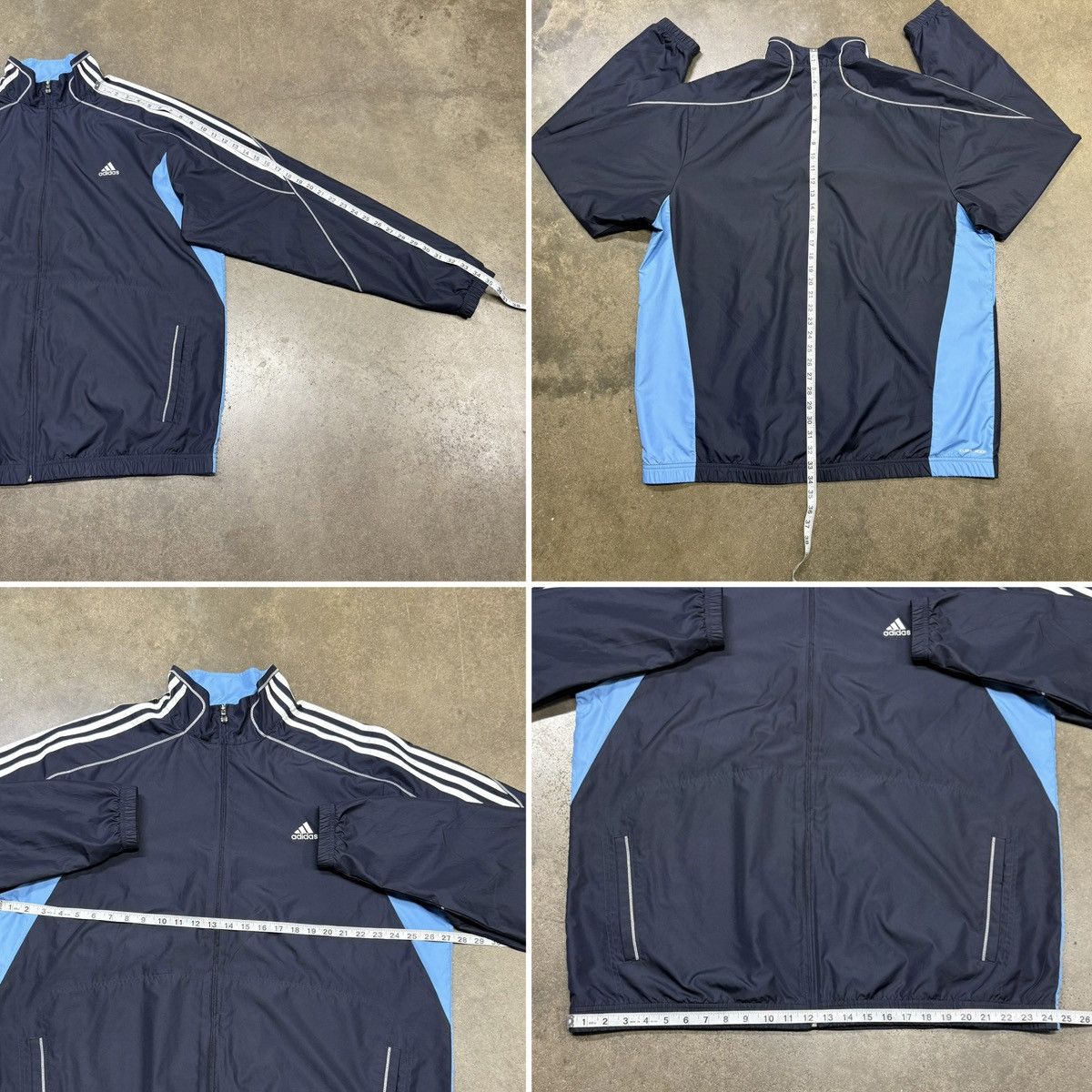 Adidas Y2K Adidas 3-Stripe Baggy Windbreaker Track Jacket Retro Size US XXL / EU 58 / 5 - 9 Thumbnail