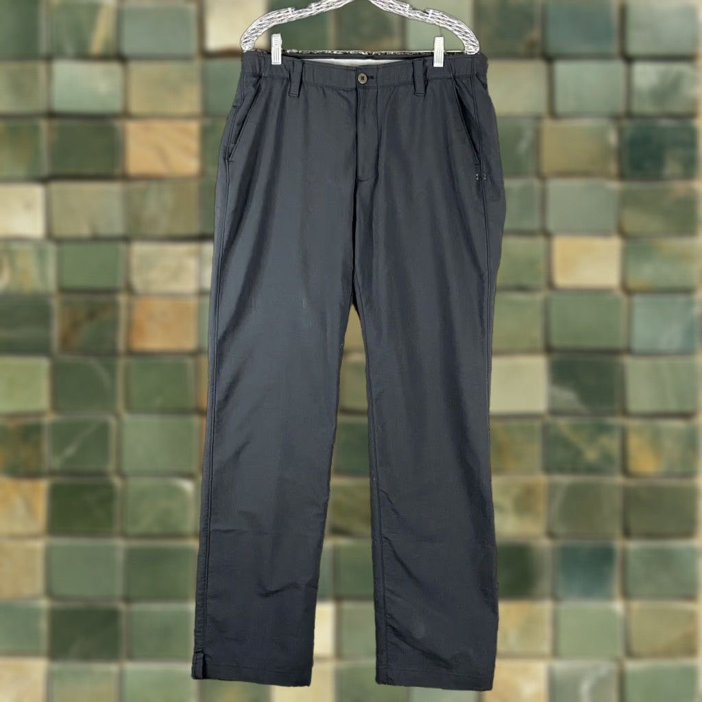 Under Armour Under Armour Pants Mens 34x34 Gray Chino Regular Inseam 34 Size US 34 / EU 50 - 1 Thumbnail