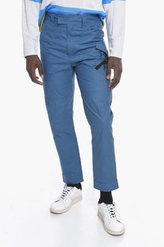 Christian Dior Couture Cargo Pants Navy Blue Cotton Faille