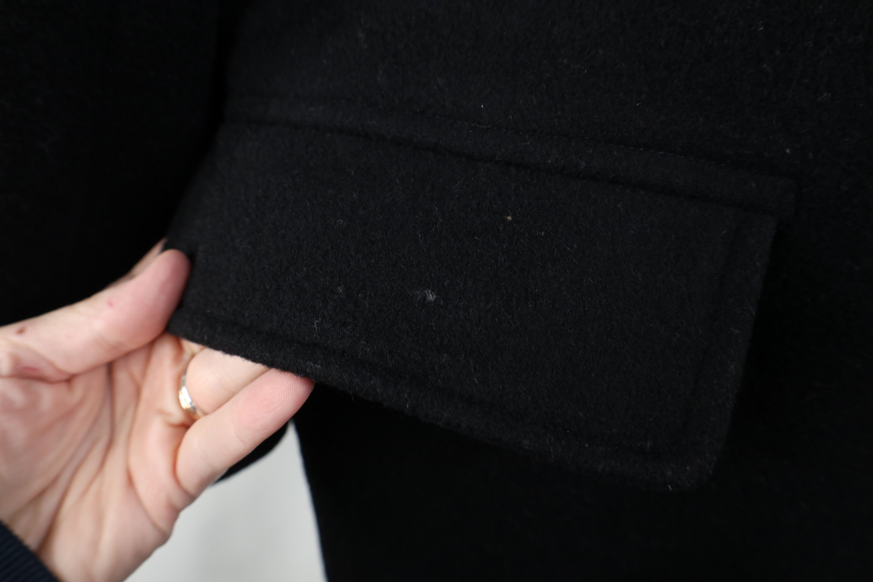 J.Crew Vintage Y2K J Crew Faded Wool Button Jacket Coat Black Size M / US 6-8 / IT 42-44 - 5 Thumbnail