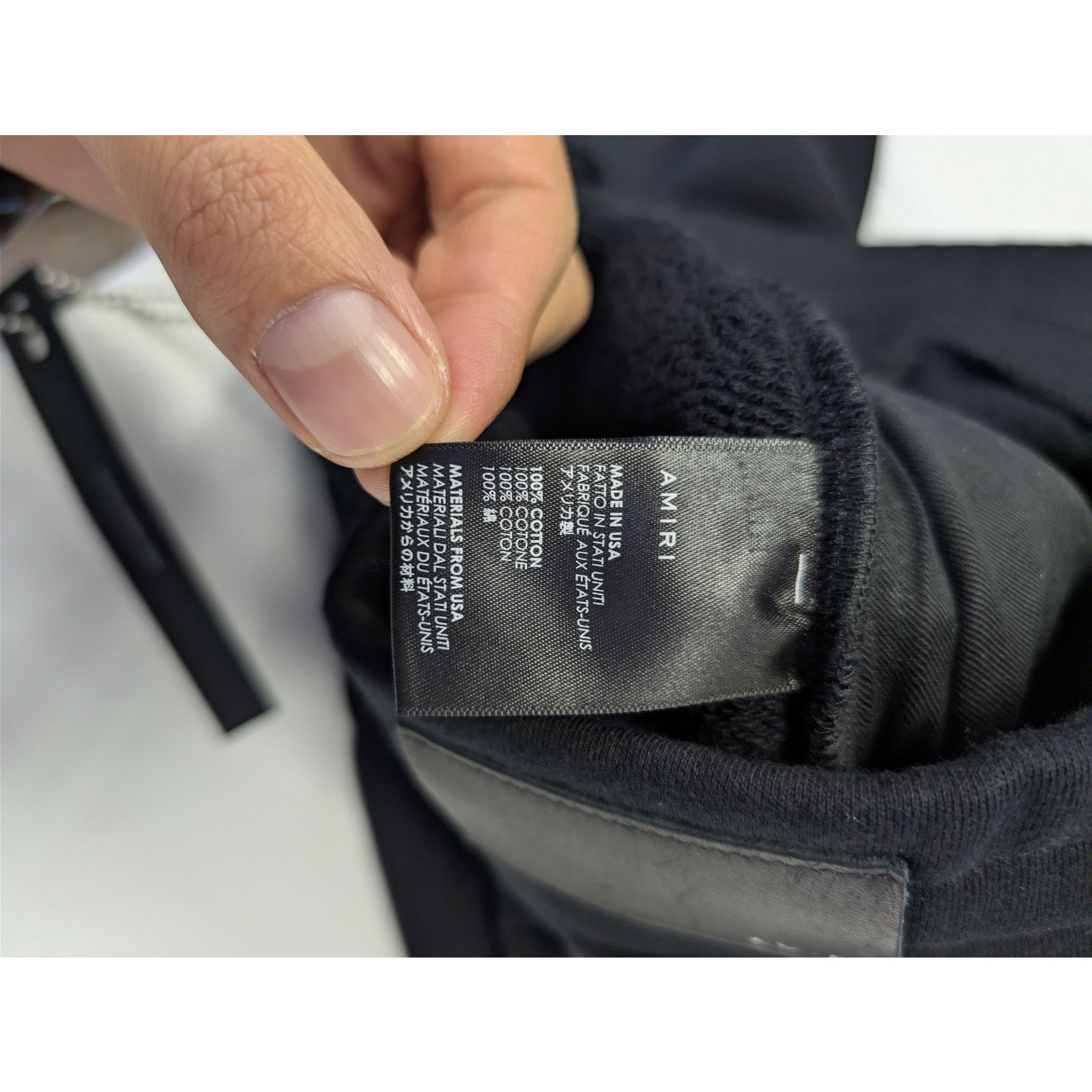 Amiri o1rshd1 Crystal Outline Cherub Sweatpants in Black Size US 32 / EU 48 - 19 Thumbnail