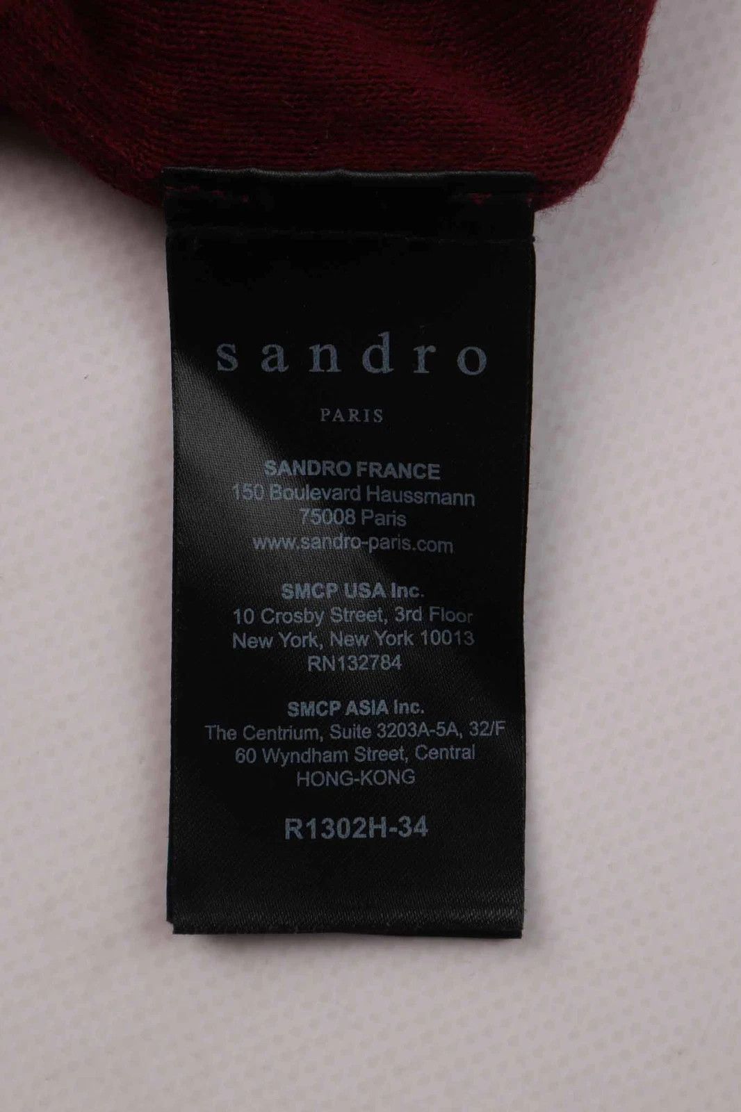 Sandro Women's Sandro Paris Bordeaux Knit Cut-Out Dress Size L Size L / US 10 / IT 46 - 6 Thumbnail