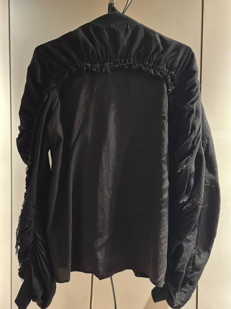 Yohji Yamamoto Yohji Yamamoto Black linen-paneled baseball jacket Size US M / EU 48-50 / 2 - 4 Thumbnail
