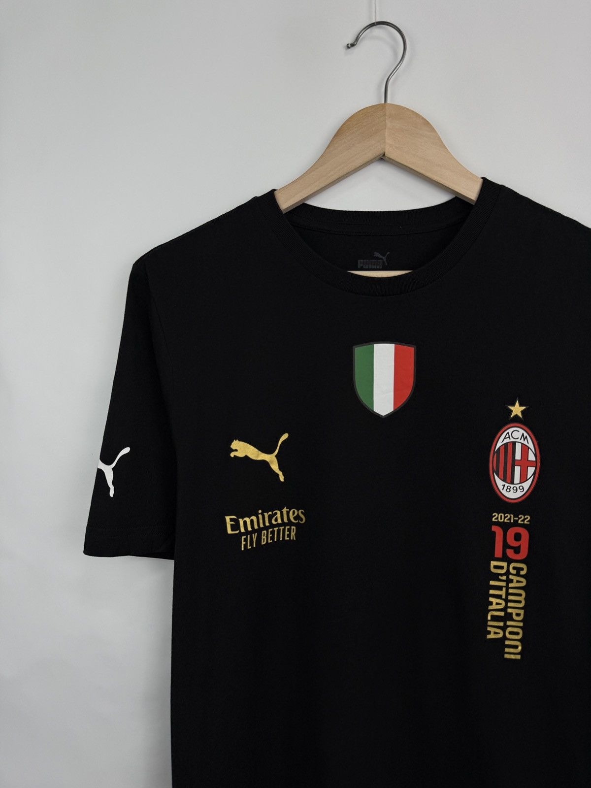 Puma 🇮🇹 Puma AC Milan 2021-22 Champions T Shirt Campioni D’Italia Size US L / EU 52-54 / 3 - 4 Thumbnail