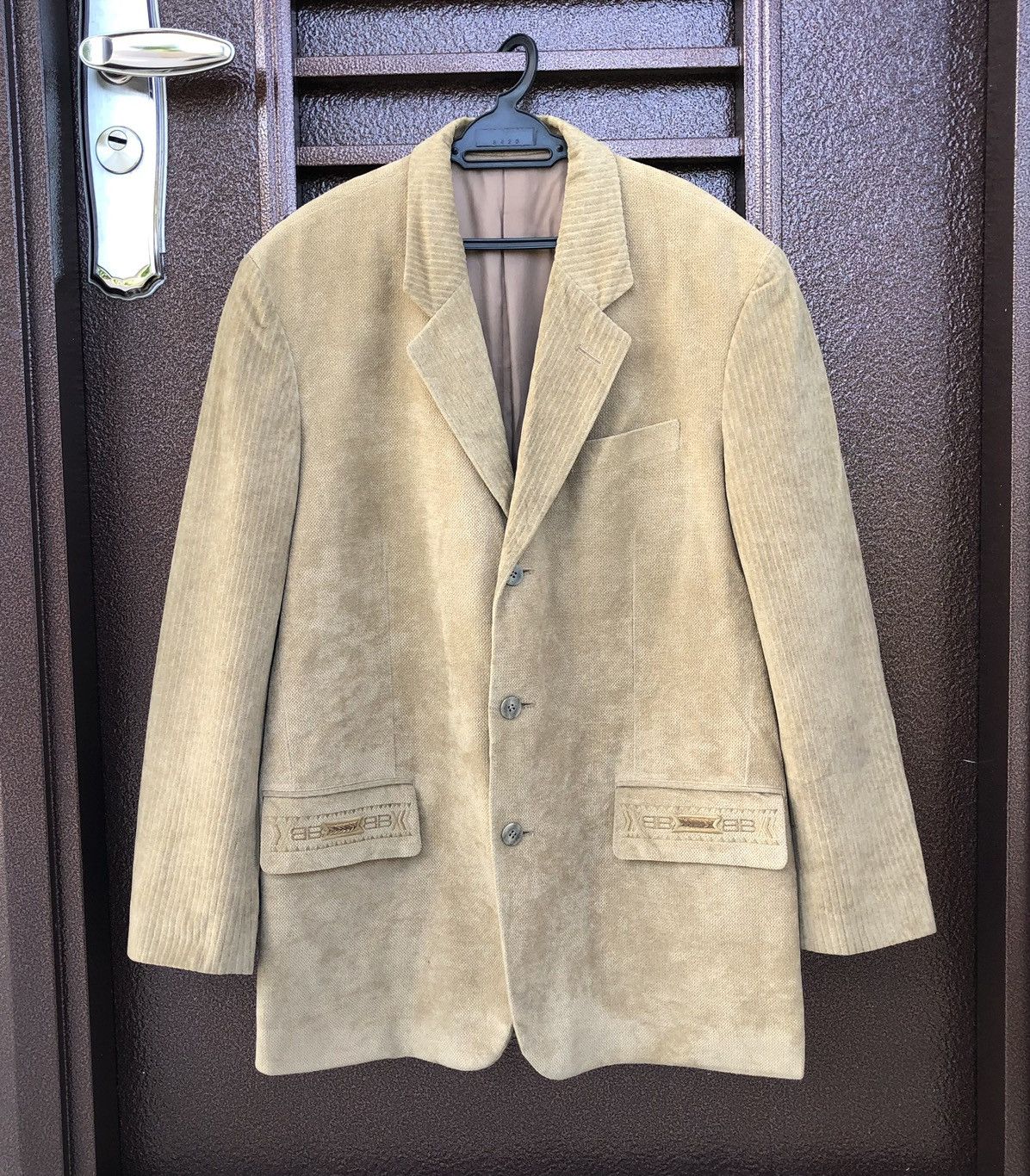 Balenciaga Balenciaga Paris Sport Men’s Corduroy Button Blazer Coat Size US L / EU 52-54 / 3 - 1 Thumbnail