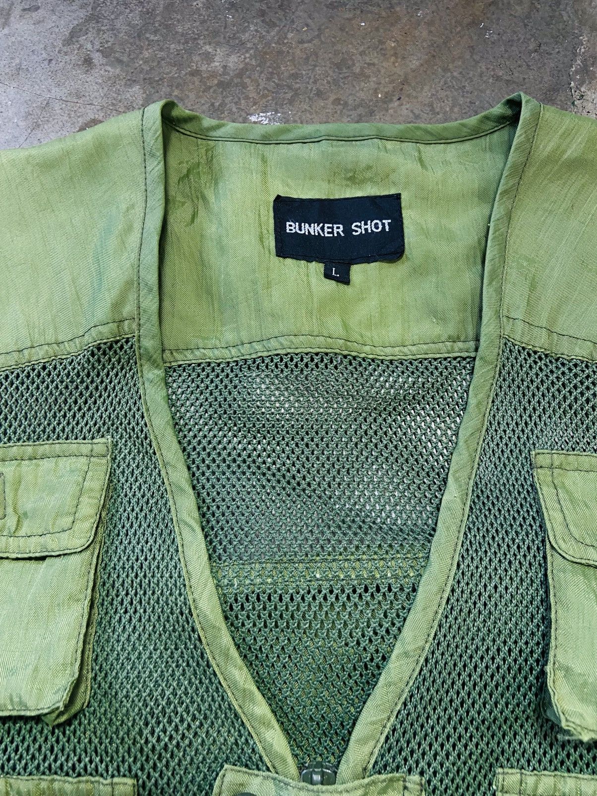 Japanese Brand Vintage Bunker Shot Tactical Mesh Vest Jacket Size US L / EU 52-54 / 3 - 6 Thumbnail