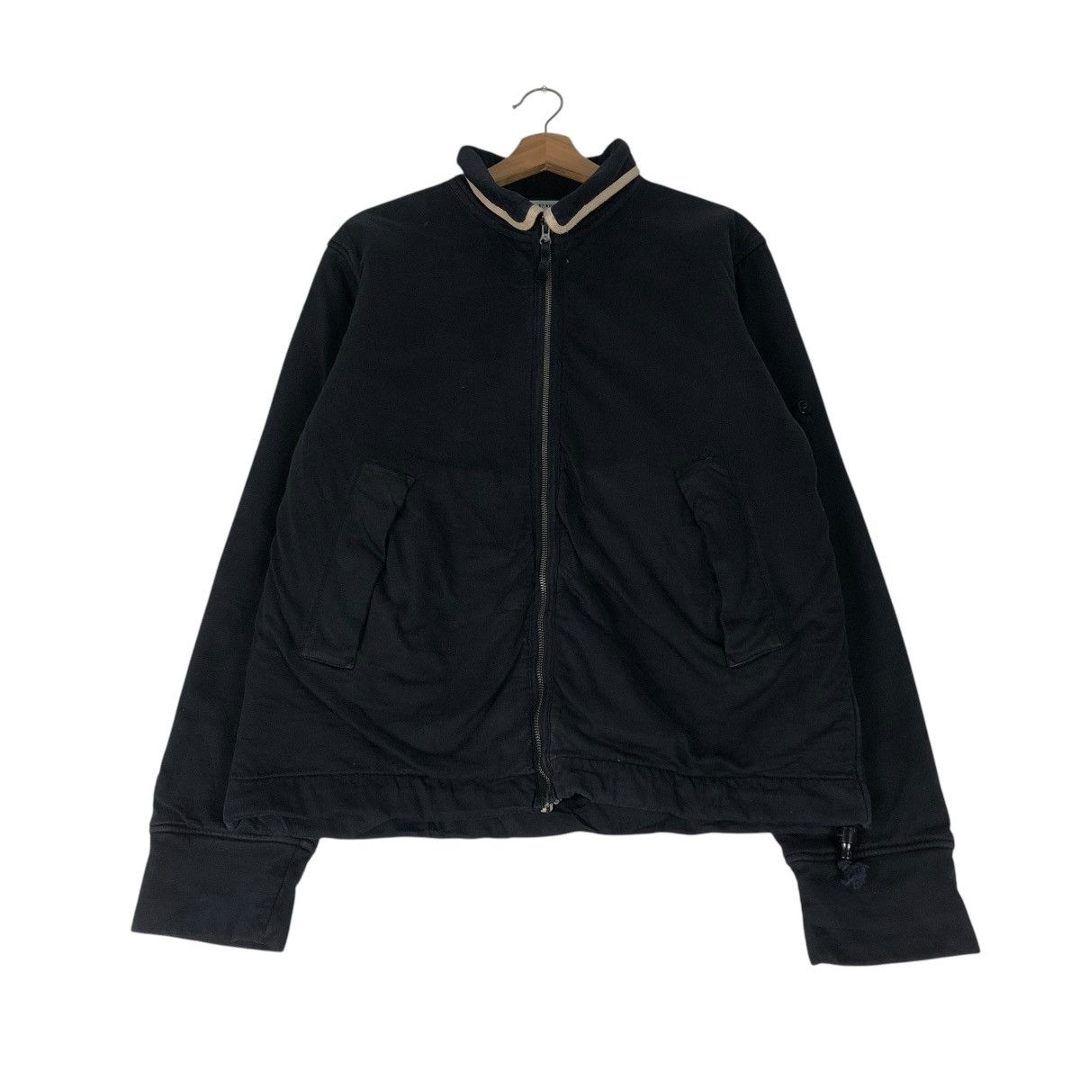 Stone Island 🔥VINTAGE WOOL ZIPPER JACKET STONE ISLAND DOUBLE LAYER Size US XL / EU 56 / 4 - 2 Thumbnail