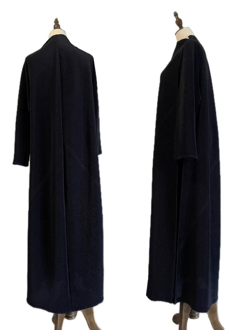 Issey Miyake Issey Miyake size:2 A long trench coat with a deep blue ma Size S / US 4 / IT 40 - 4 Thumbnail