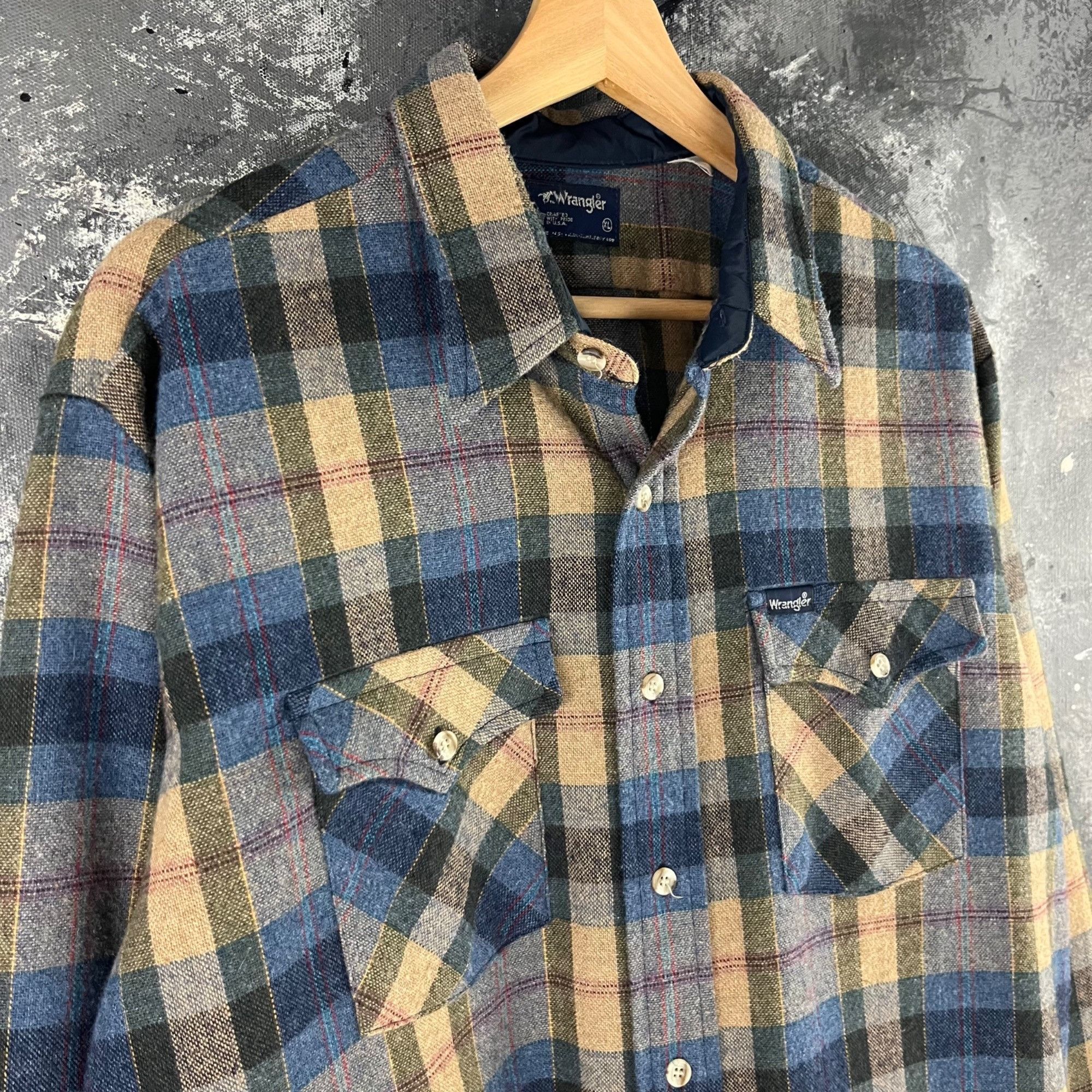 Vintage × Wrangler Vintage 90’s Wrangler western shirt Size US XL / EU 56 / 4 - 2 Thumbnail