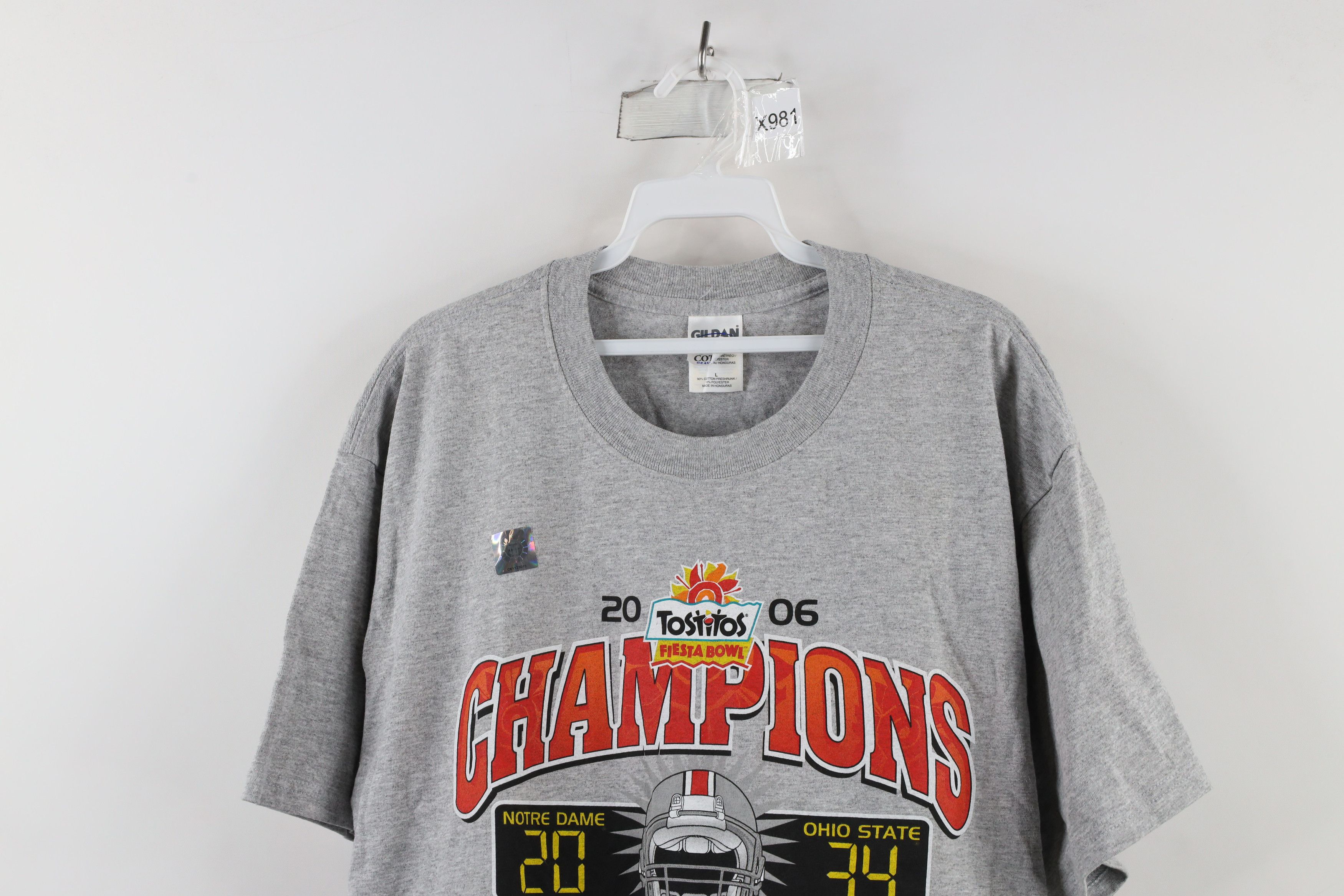 Vintage Deadstock Vintage Y2K 2006 State University Football T-Shirt Size US L / EU 52-54 / 3 - 2 Thumbnail
