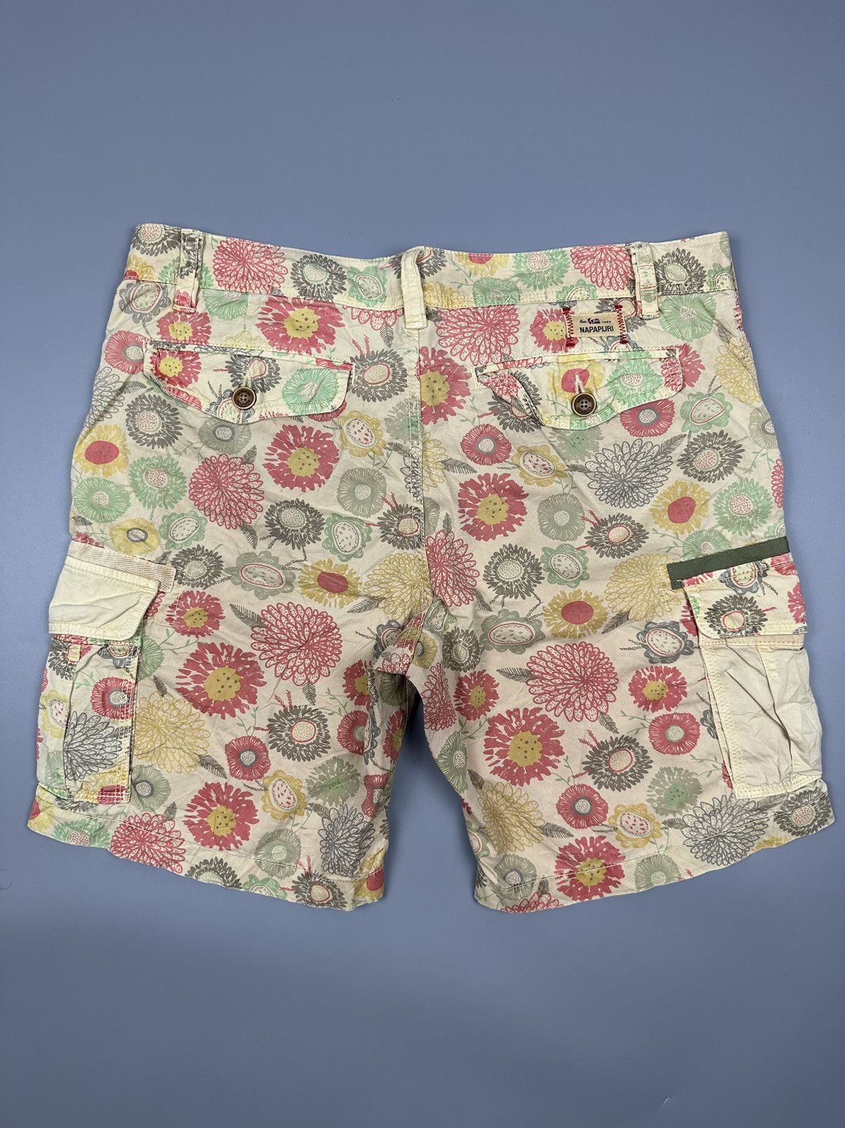 Napapijri Napapijri Floral Cargo Pants Size US 35 - 2 Thumbnail