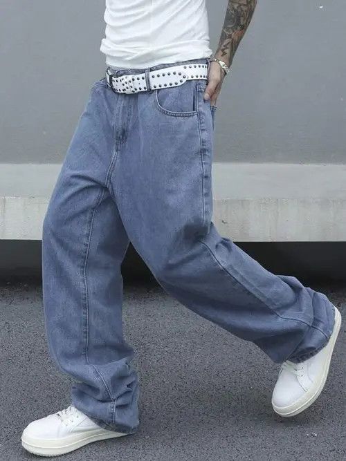 Jean × Vintage Baggy skate Y2K Street denim pants jeans Size US 36 / EU 52 - 1 Thumbnail