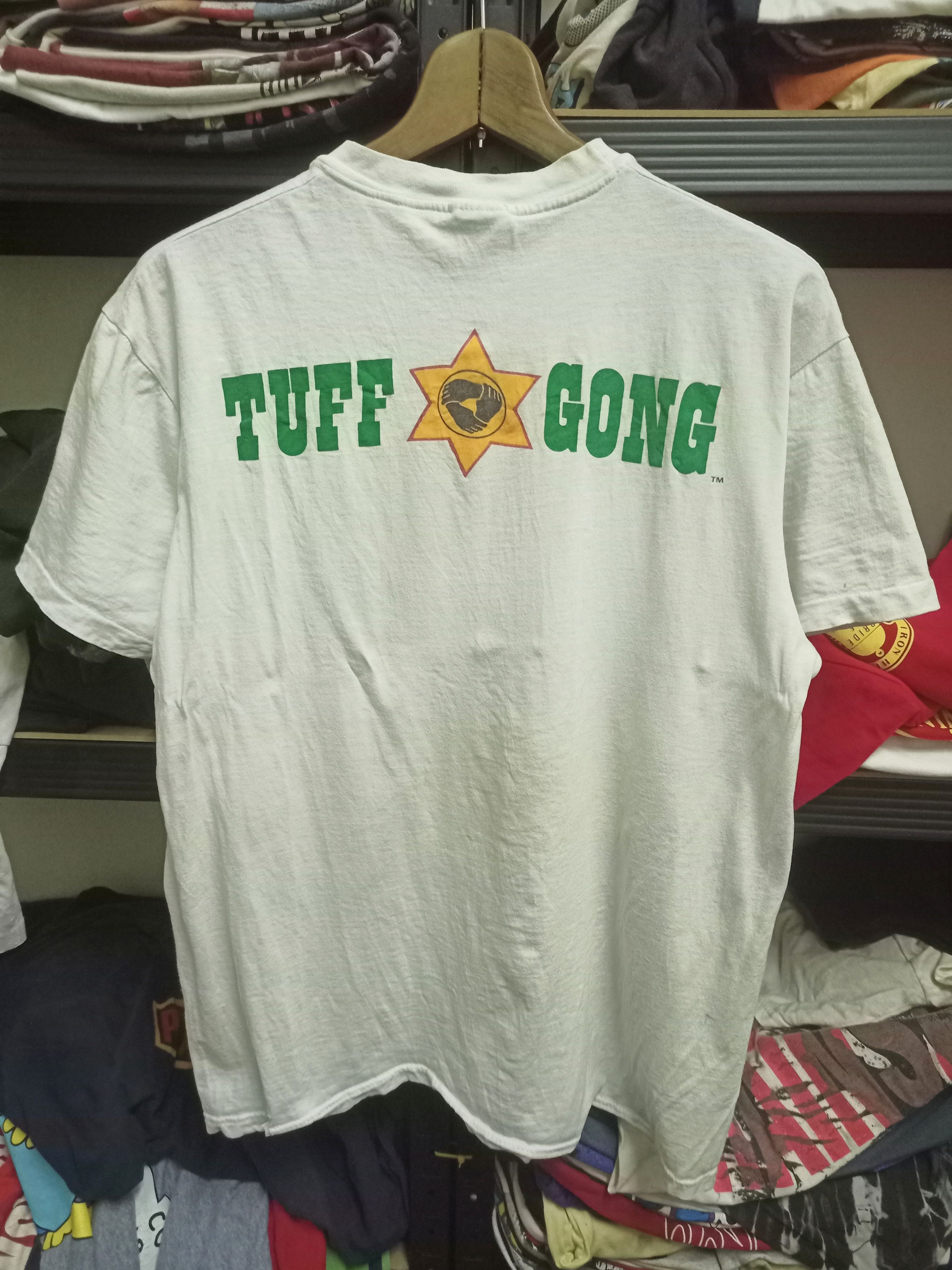 Bob Marley × Hanes × Vintage Vintage Rare 80s Bob Marley Tuff Gong Size US L / EU 52-54 / 3 - 7 Thumbnail