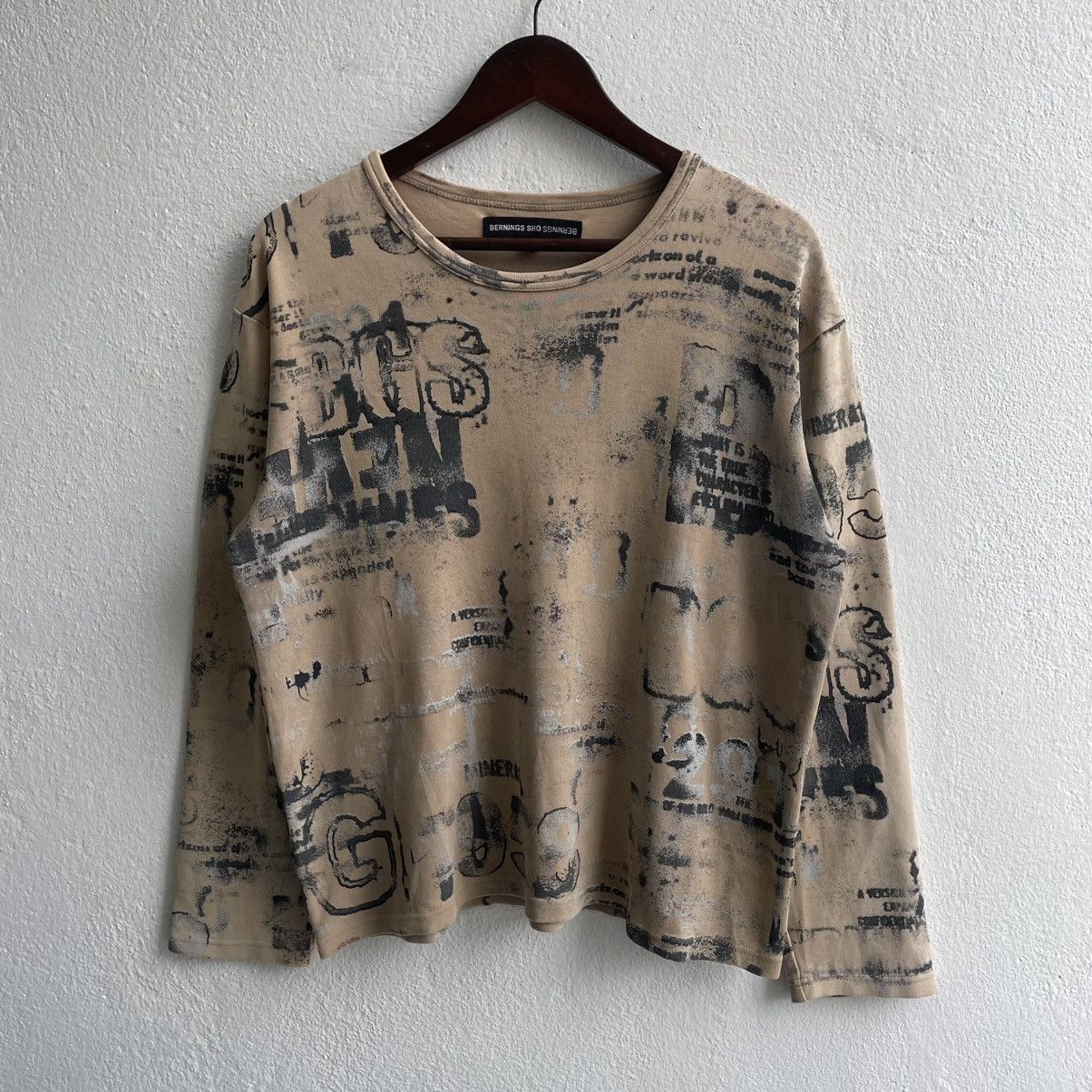 BERNINGS SHO Vintage Bernings-Sho Punk Styles Gothic Longsleeve Shirts Size US M / EU 48-50 / 2 - 3 Thumbnail