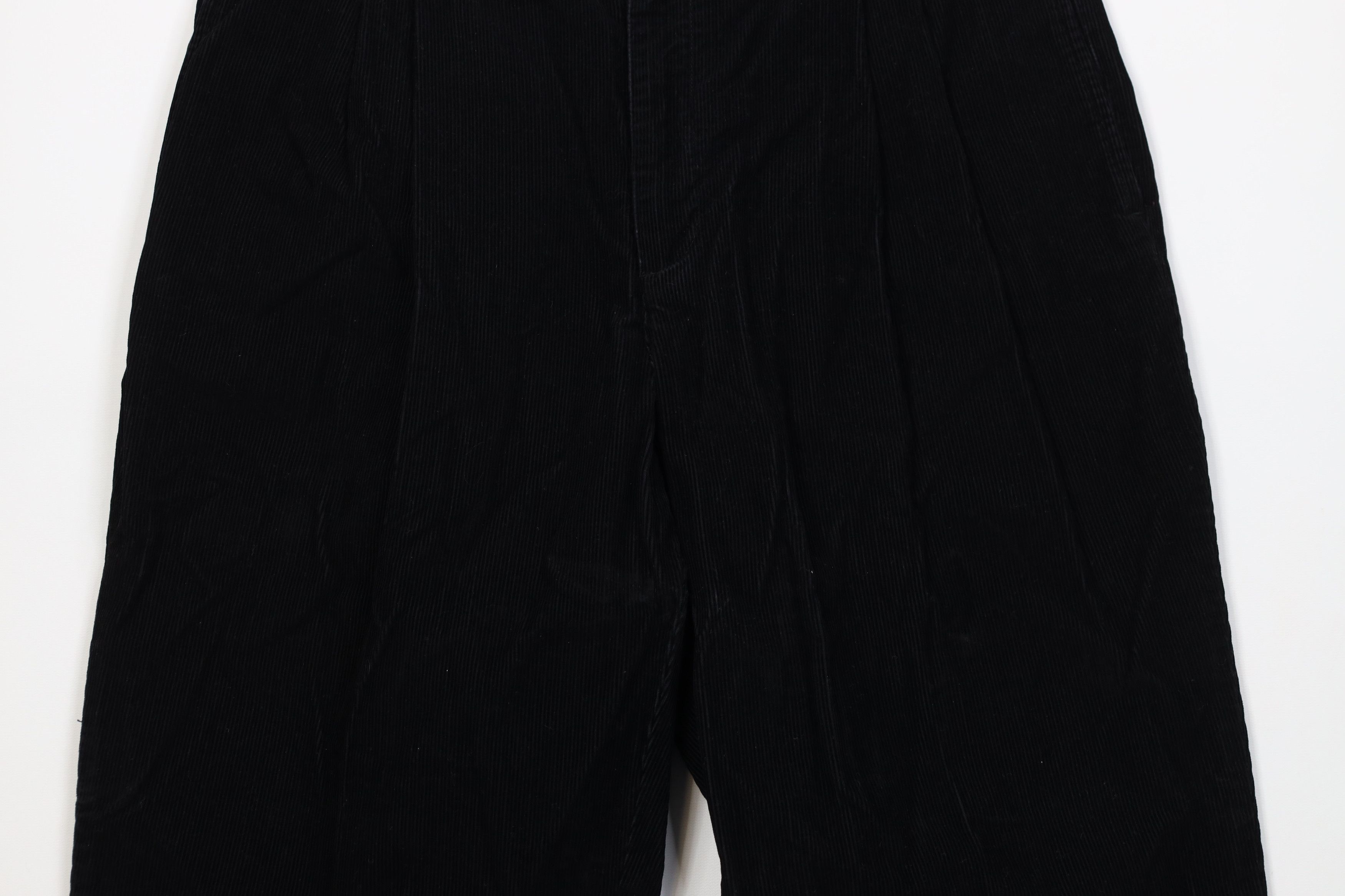 Vintage Vintage 90s Streetwear Wide Leg Corduroy Chino Pants Black Size US 36 / EU 52 - 3 Thumbnail