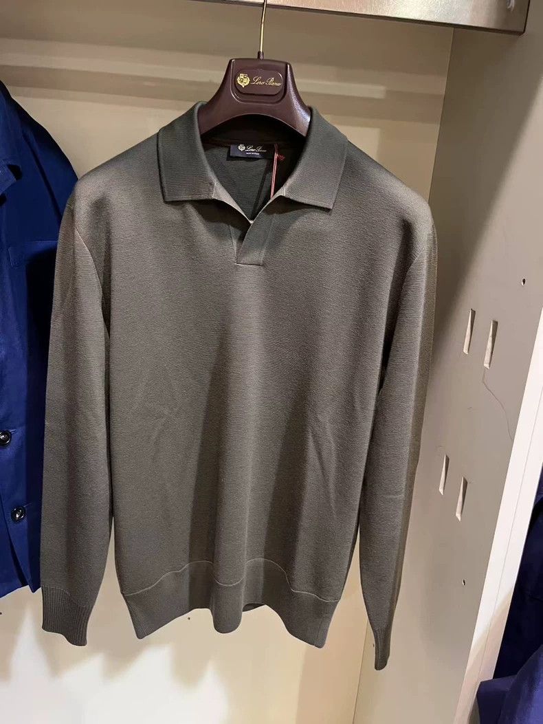 Loro Piana Loro Piana Men's Cashmere Polo Sweater - dmc Size US M / EU 48-50 / 2 - 1 Thumbnail