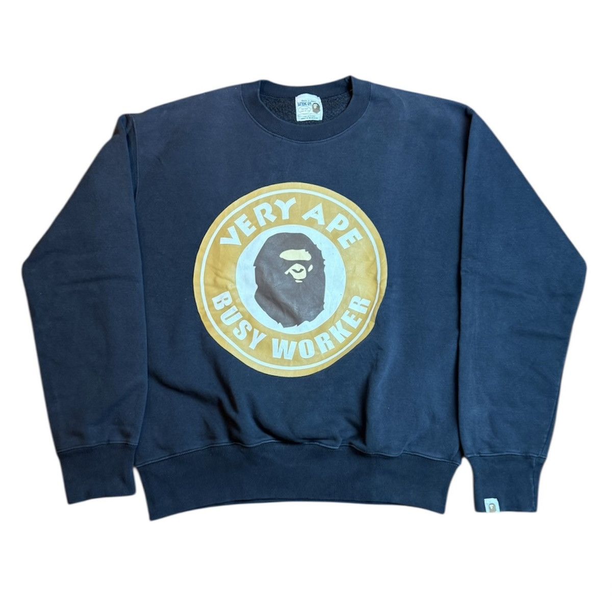 Bape Vintage BAPE Very Ape Busy Worker Sweatshirt Size US M / EU 48-50 / 2 - 1 Thumbnail