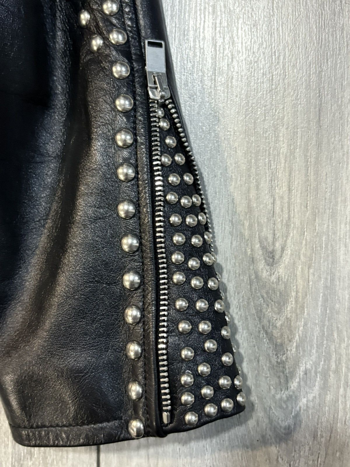 Hedi Slimane Saint Laurent Paris AW16 Palladium Studded Jacket Size US S / EU 44-46 / 1 - 5 Thumbnail