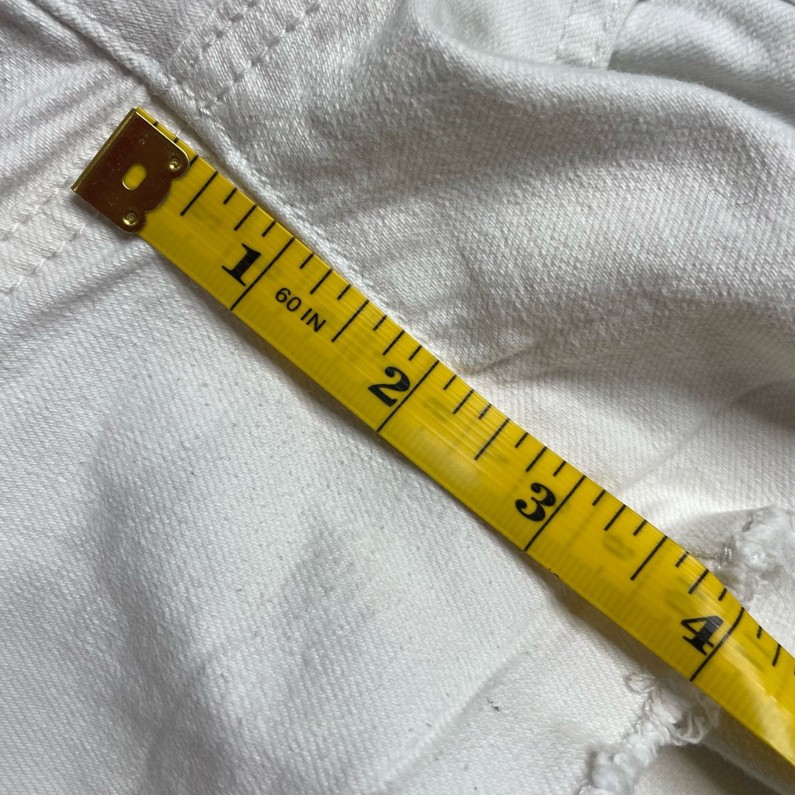 American Eagle Outfitters American Eagle White Denim Shorts Size 27" / US 4 / IT 40 - 11 Thumbnail