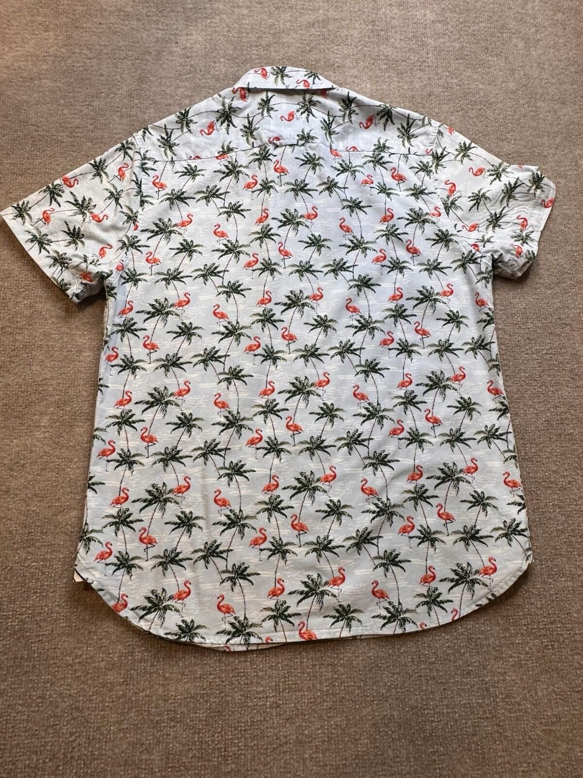 Denim & Flower Denim & Flower Men’s Med SS Flamingo/Palm AOP [736] Size US M / EU 48-50 / 2 - 3 Thumbnail