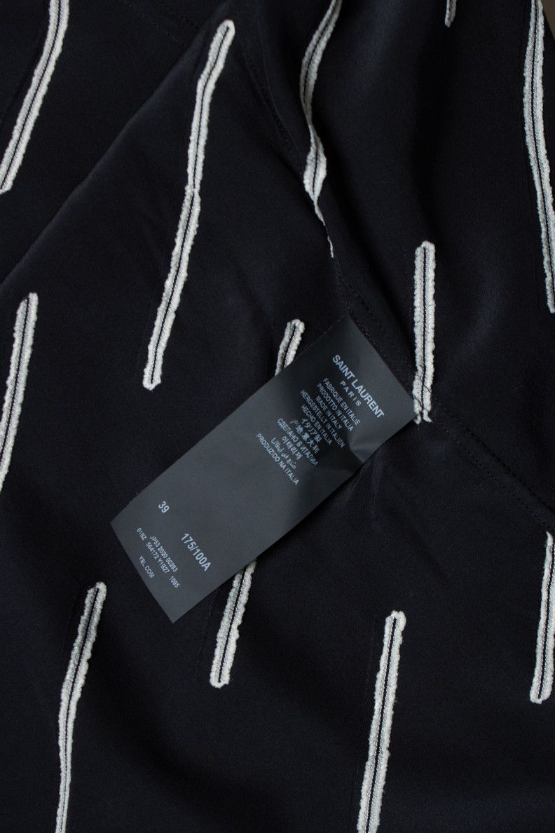 Saint Laurent Paris Saint Laurent, Black shirt with diagonal stripes Size US S / EU 44-46 / 1 - 7 Thumbnail