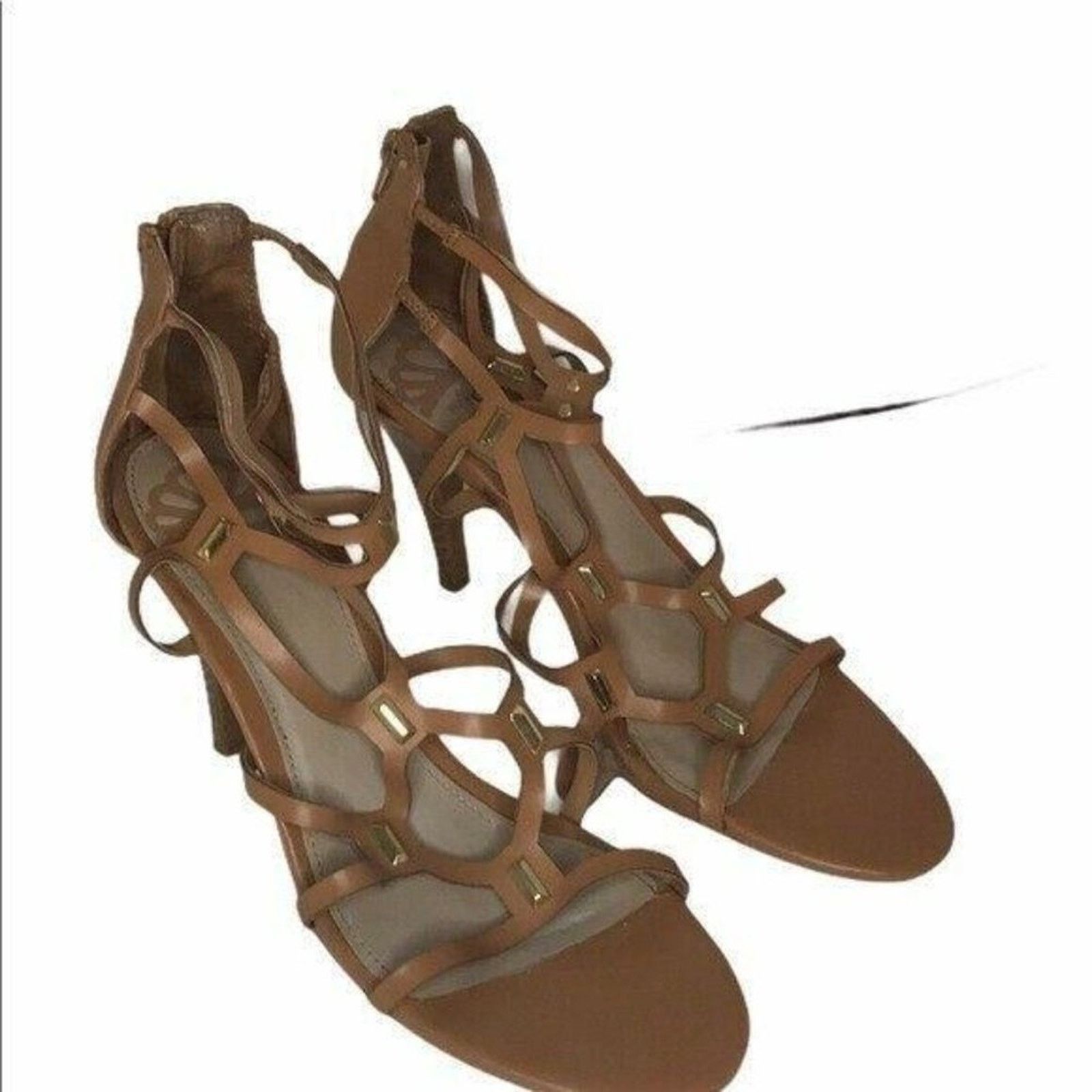 Other Chic Brown Strappy Gladiator Heels Fergie Sandals 9 Size US 9 / IT 39 - 7 Thumbnail
