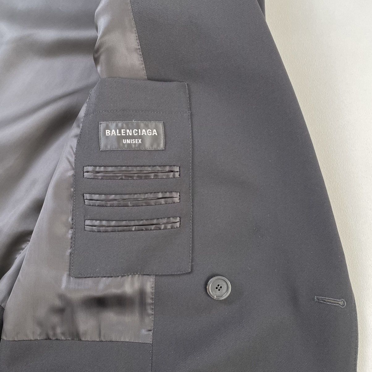 Balenciaga A/W 23 ‘Hybrid Trouser Detail’ Wool Blazer Size 40R - 12 Thumbnail