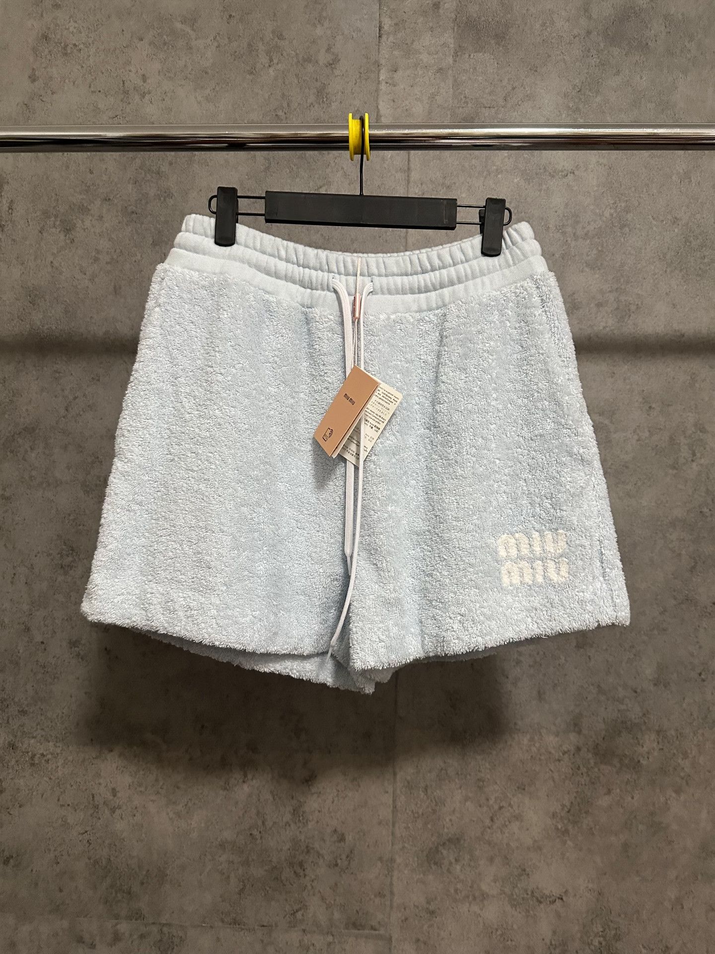 Miu Miu Miu Miu Terry Cloth Logo Shorts Size 40 Size 27" / US 4 / IT 40 - 1 Thumbnail