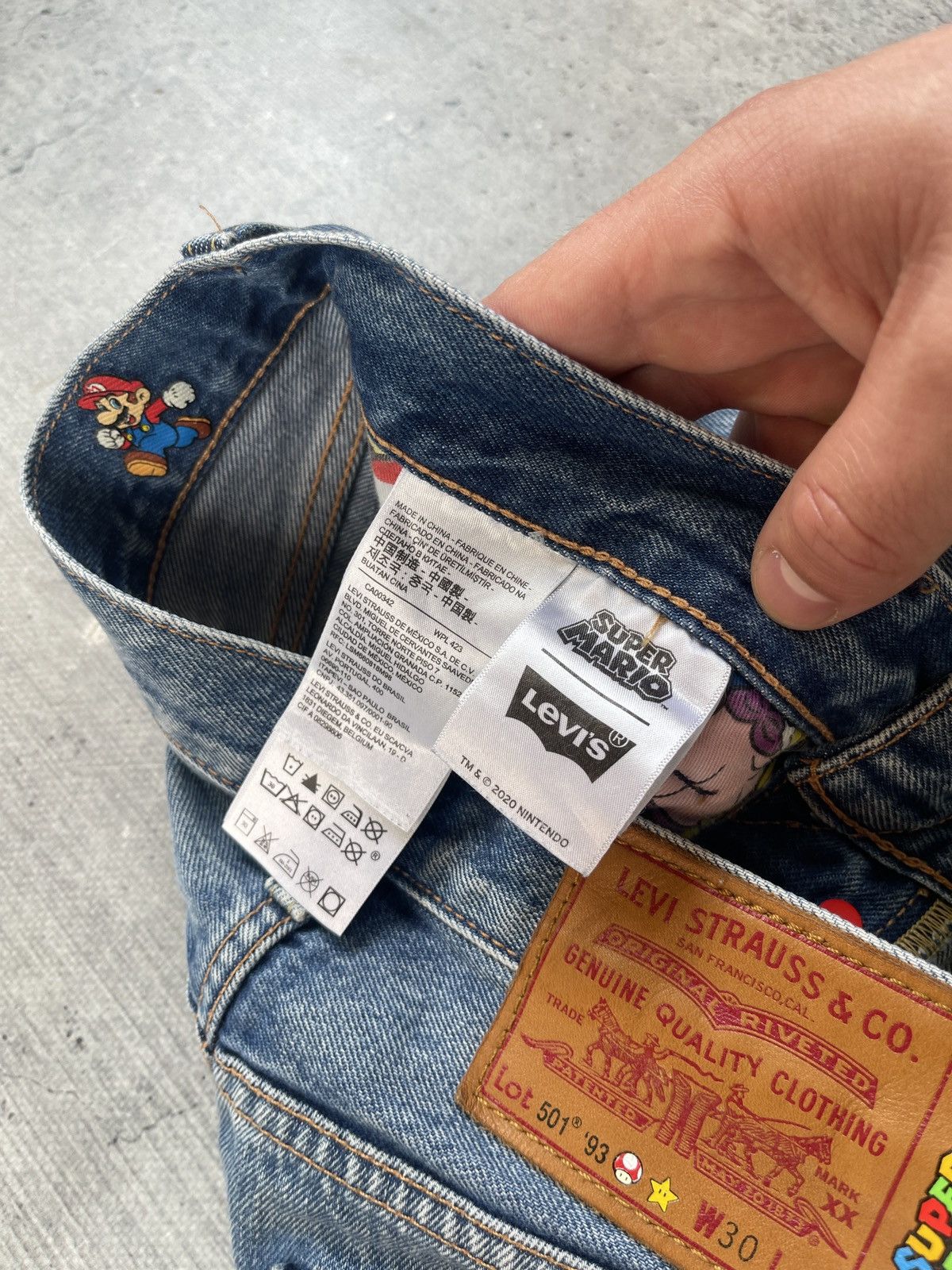 Levi's Levis 501 93 Big E x Super Mario Selvedge Jeans Size US 30 / EU 46 - 13 Thumbnail