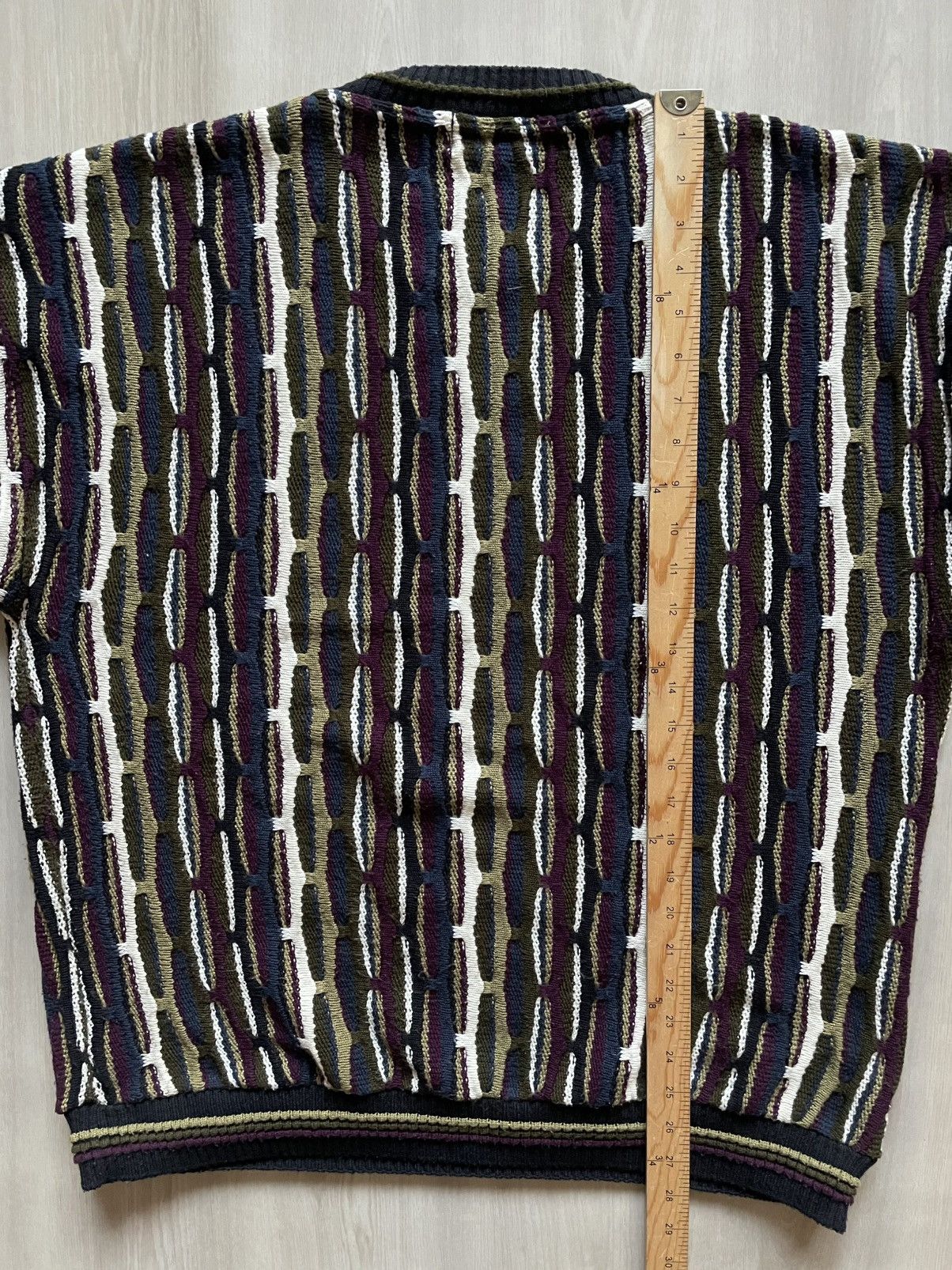 Vintage VTG Protege Coogi Style Textured Knit Sweater Crewneck XL Size US XL / EU 56 / 4 - 6 Thumbnail