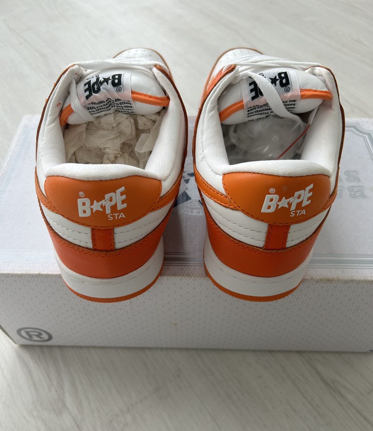 Bape VERY RARE OG 2006 A BATHING APE FS-026 ORANGE SK8 Size US 9 / EU 42 - 3 Thumbnail