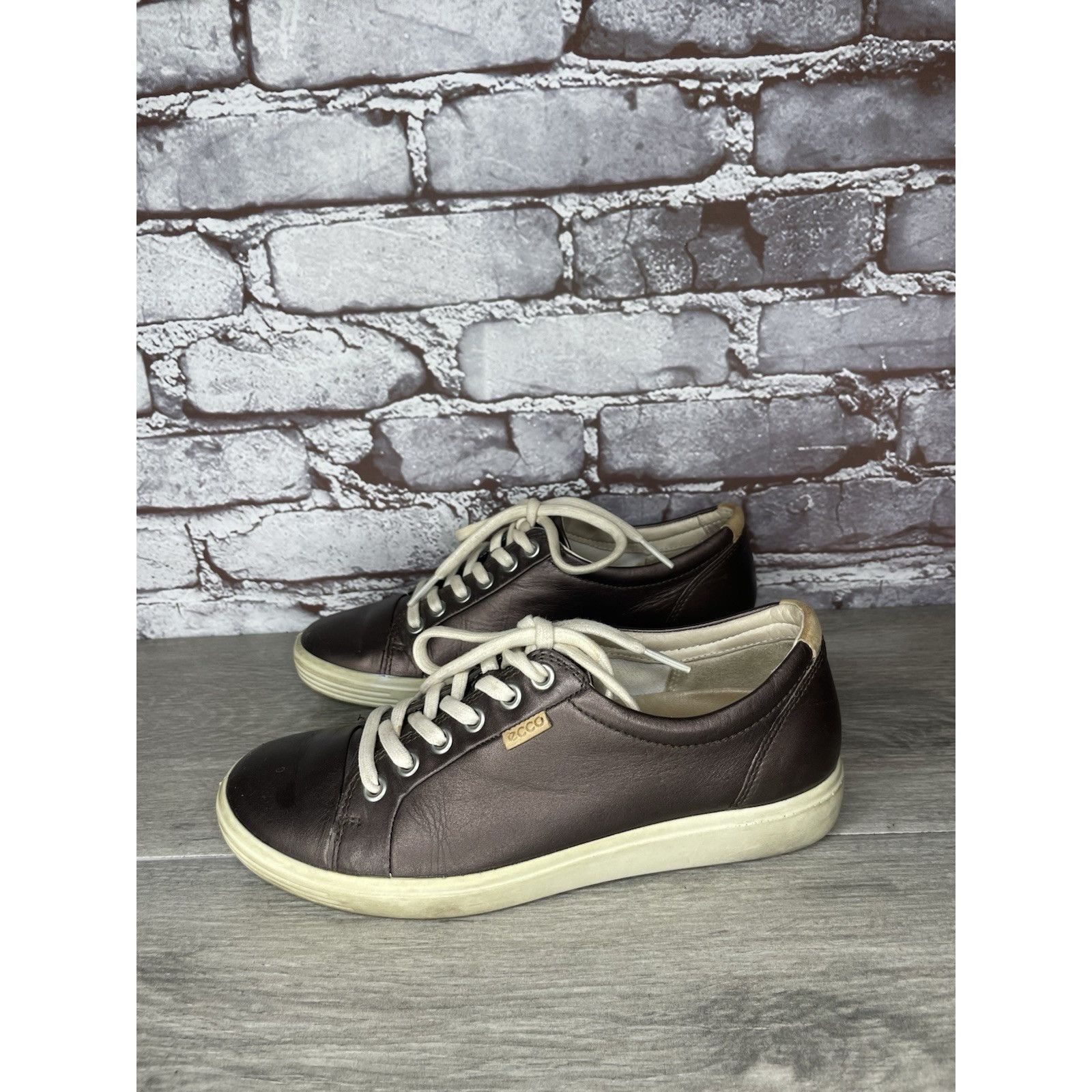 Ecco Ecco Soft 7 Purple Bronze Casual Lace Up Sneakers Shoes Wome Size US 6.5 / IT 36.5 - 10 Thumbnail