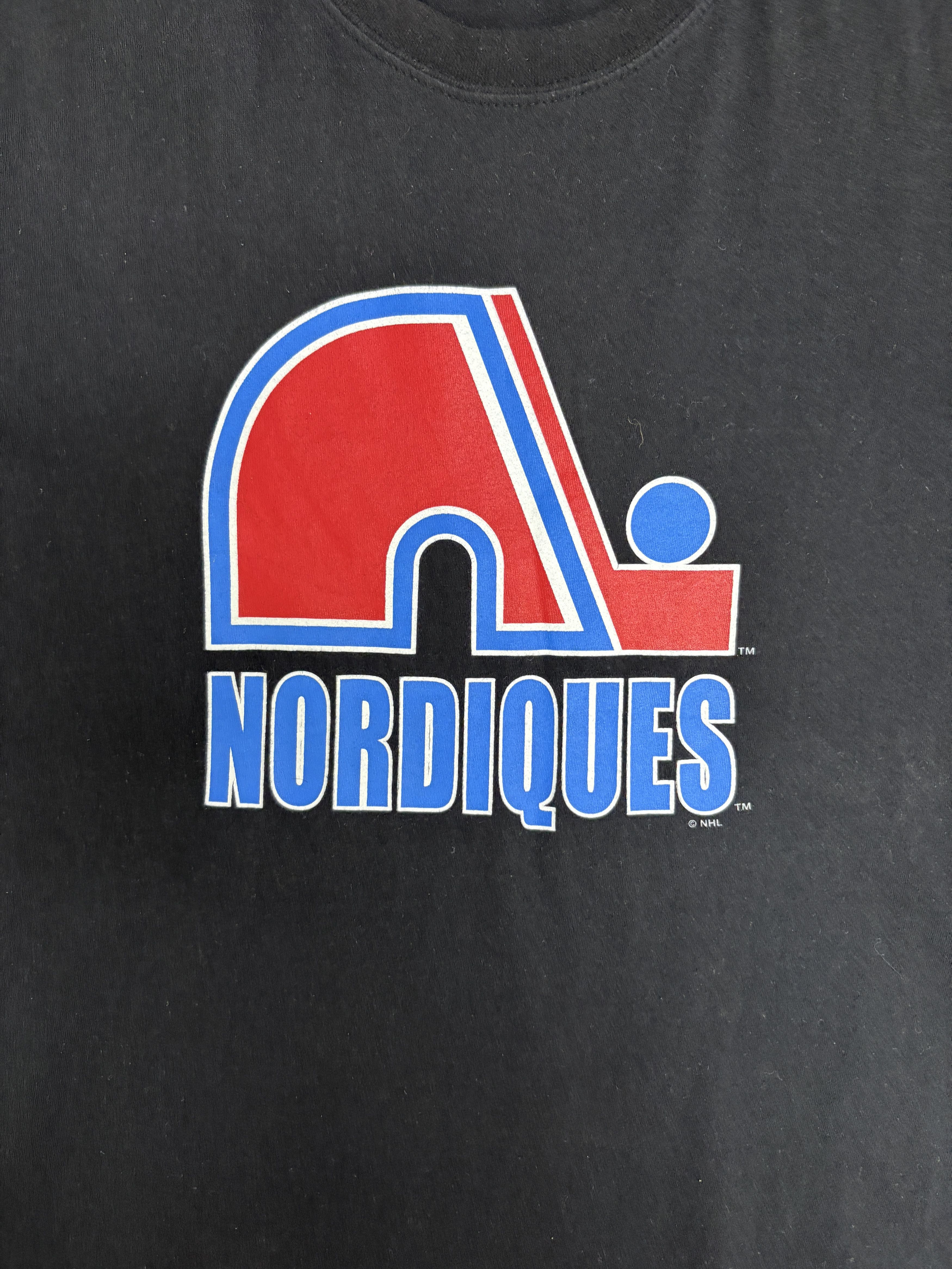 Vintage Quebec Nordiques Vintage Black T-Shirt Tee Size US XXL / EU 58 / 5 - 2 Thumbnail