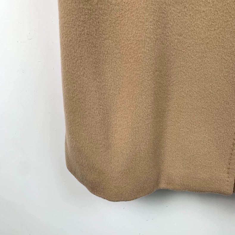 Max Mara Max Mara 101801 brown wool lapel double-breasted belted co Size S / US 4 / IT 40 - 5 Thumbnail