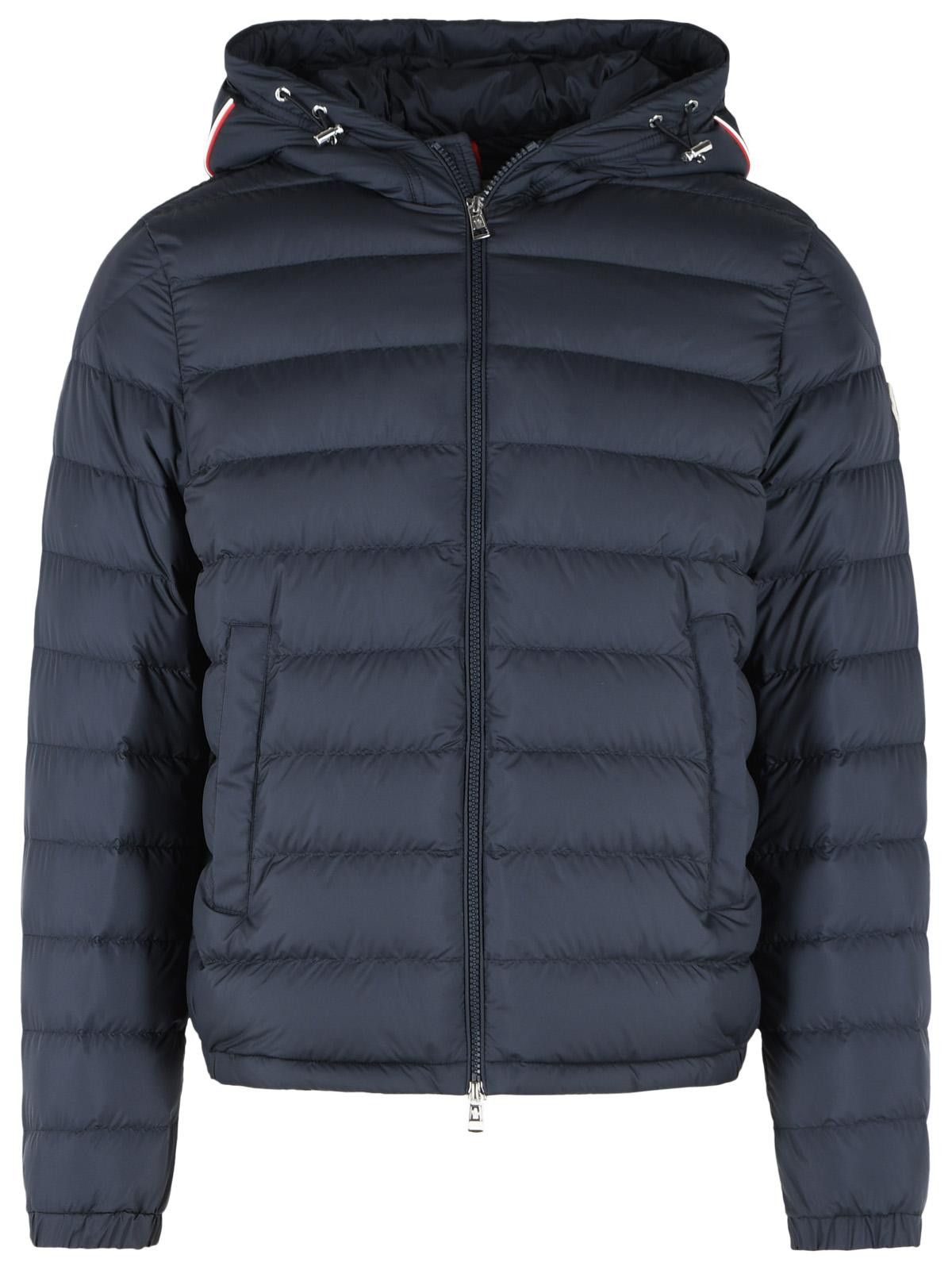 Moncler MONCLER Navy Blue Polyester Short 'Vermeille' Hooded Down Jacket Size US XL / EU 56 / 4 - 1 Thumbnail