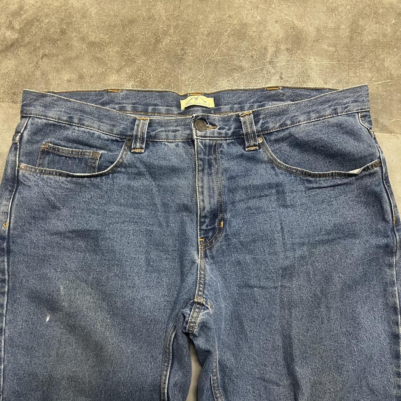 Vintage Vintage Y2K/2000s Super Baggy Wideleg Skater Style Medium Wash Denim Jeans! Size US 38 / EU 54 - 4 Thumbnail
