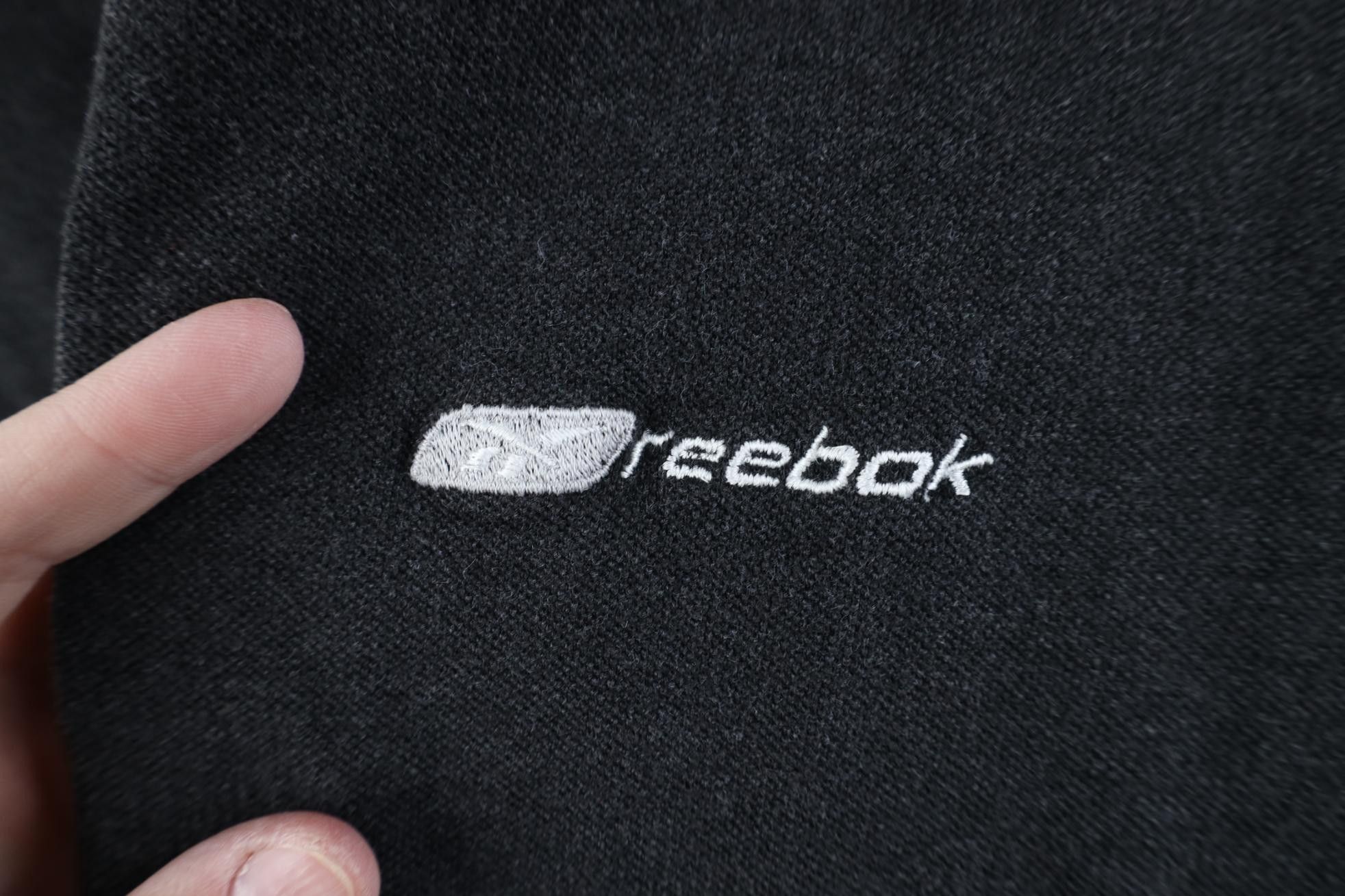 Reebok Vintage 90s Reebok Spell Out Collared Golf Polo Shirt Black Size US S / EU 44-46 / 1 - 4 Thumbnail