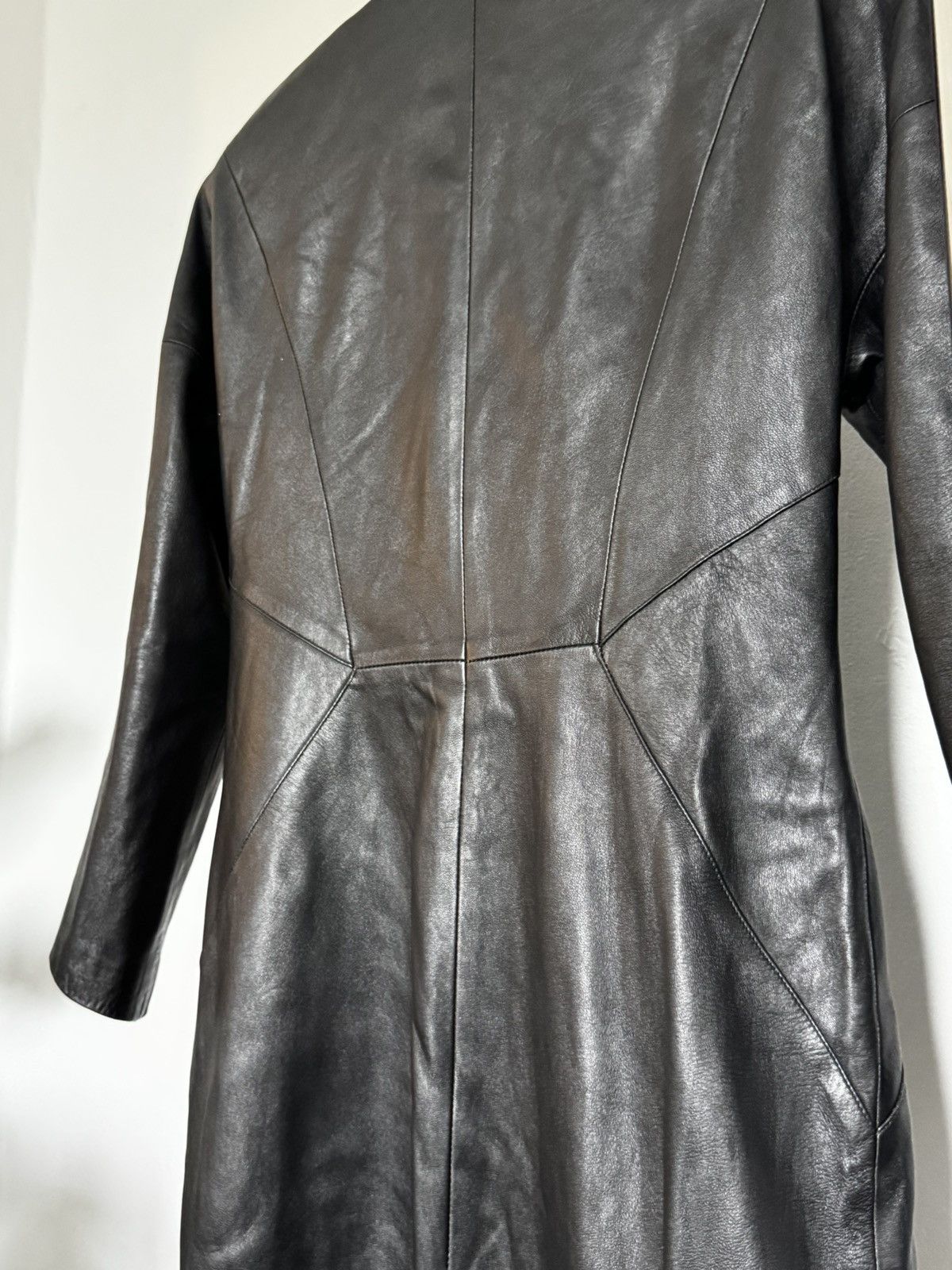 Other Long Vintage Leather Coat Size S / US 4 / IT 40 - 5 Thumbnail