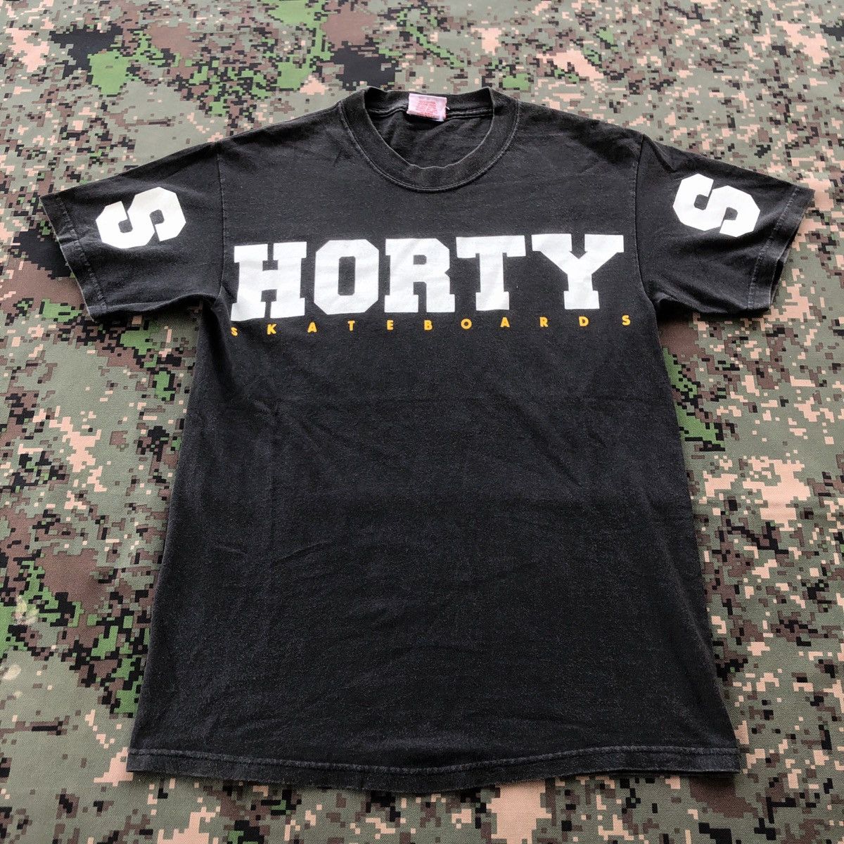 Shorty's Skateboards × Vintage Vtg 90s Shorty’s Skateboard Big Spellout Tshirt Size US S / EU 44-46 / 1 - 2 Thumbnail