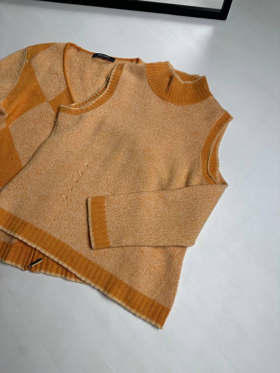Carlo Colucci Vintage Carlo Colucci Merino Wool Cardigan & Tank top 🔥 Size M / US 6-8 / IT 42-44 - 3 Thumbnail