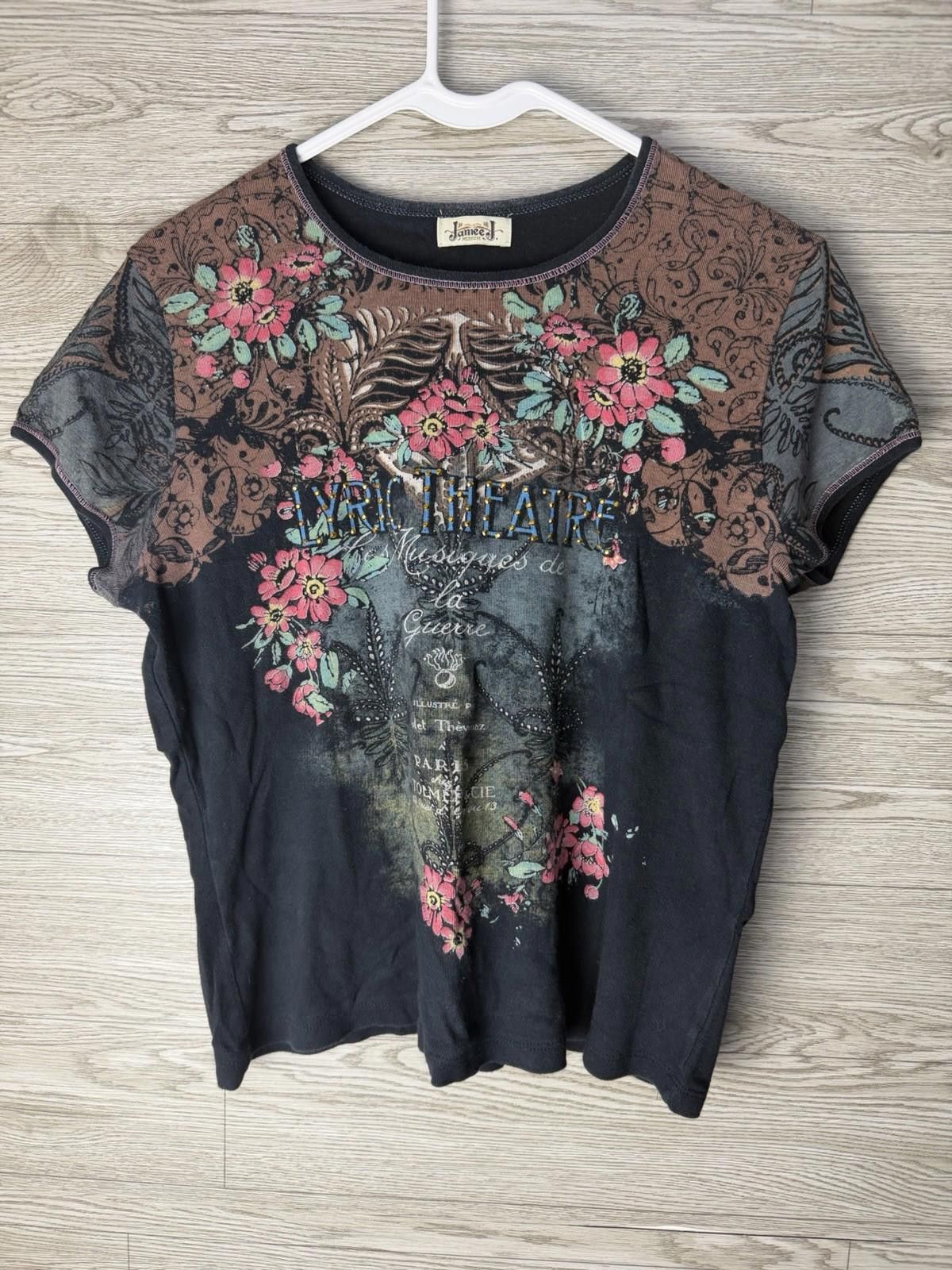 Faded Glory Y2K Jamee J. Blue Tan Floral Grunge Short M Punk Size M / US 6-8 / IT 42-44 - 2 Thumbnail