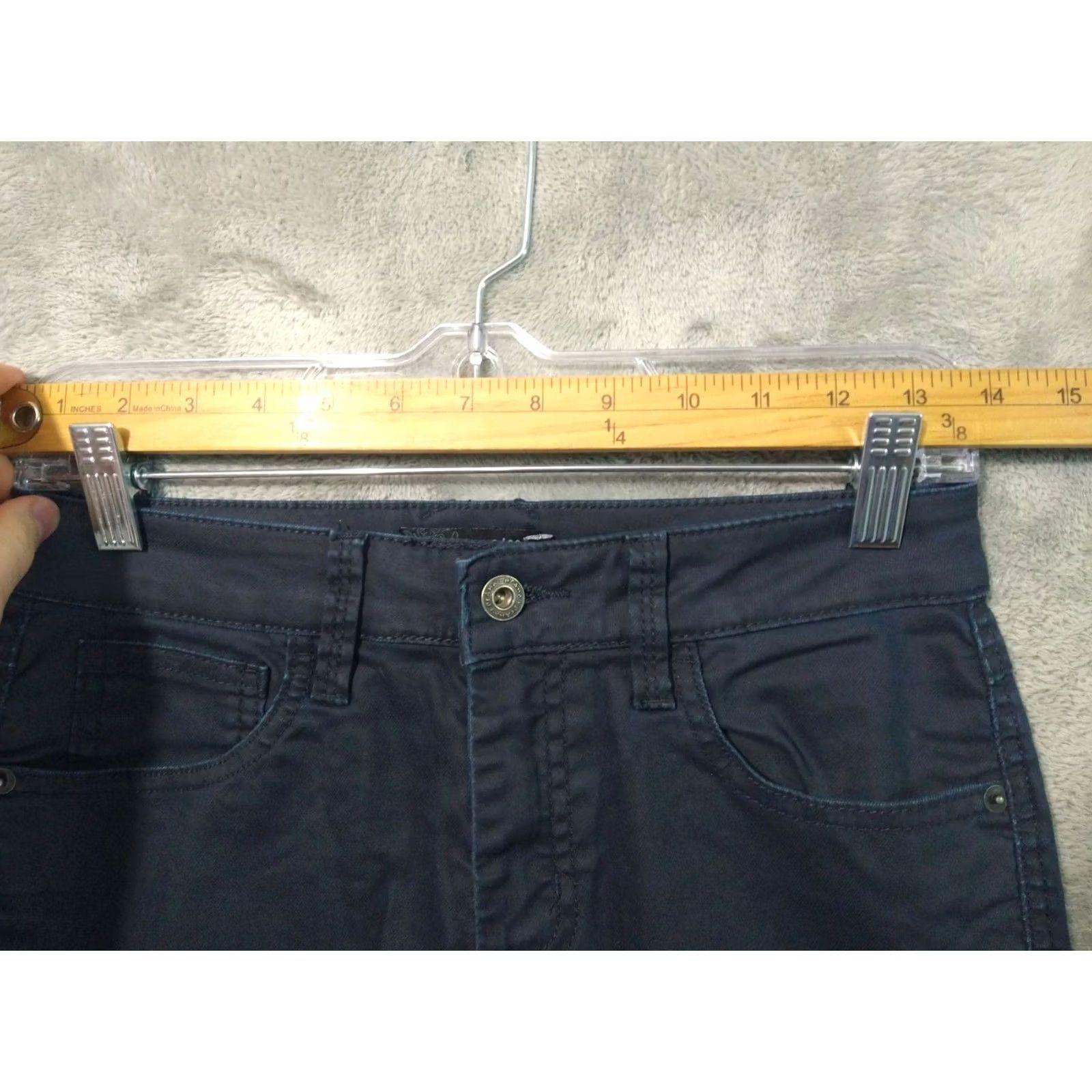 Prana prAna Jeans Womens 2 Skinny Mid Rise Stretch Organic Cotton Navy Blue Oday Denim 29 in Inseam 5-Pocket Womens Size 26" / US 2 / IT 38 - 3 Thumbnail