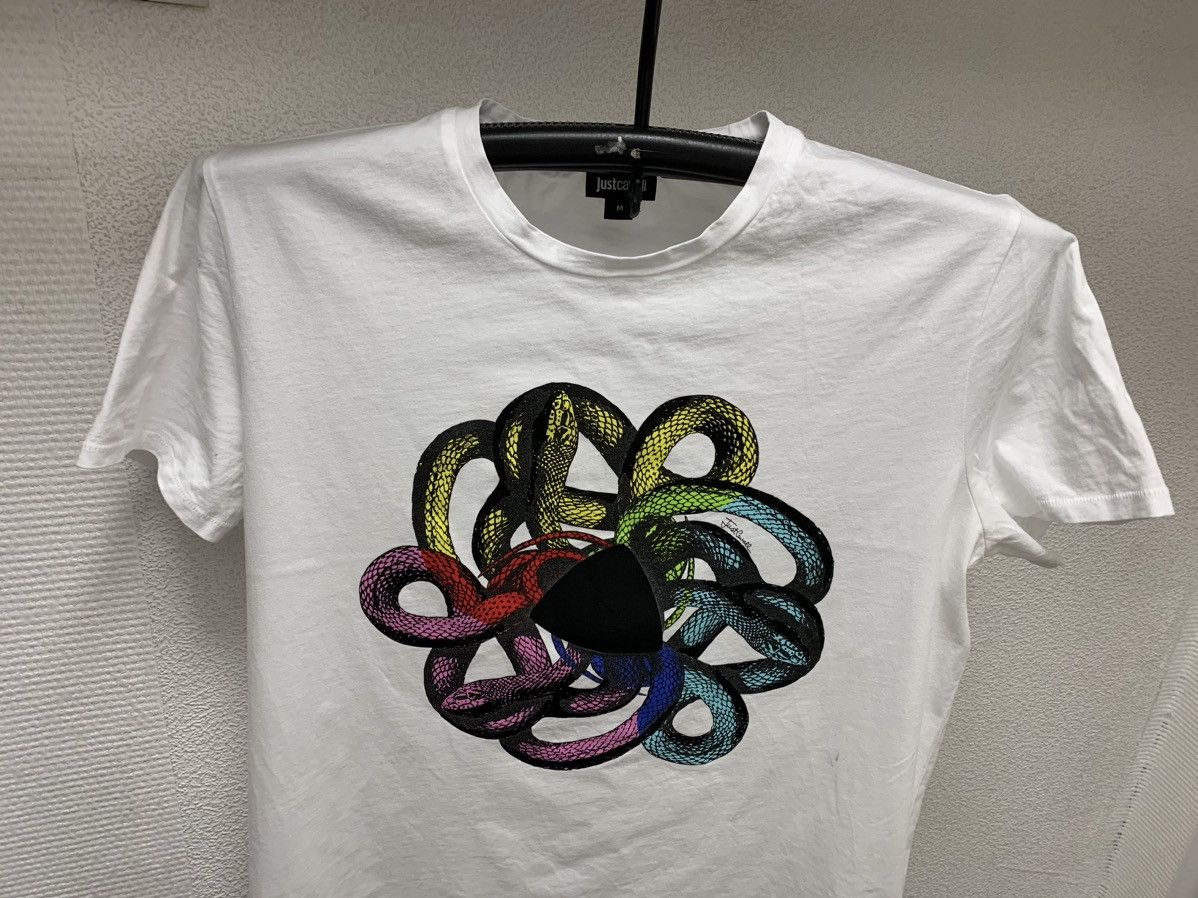 Just Cavalli Just cavalli big logo white t-shirt M sz Size US M / EU 48-50 / 2 - 3 Thumbnail