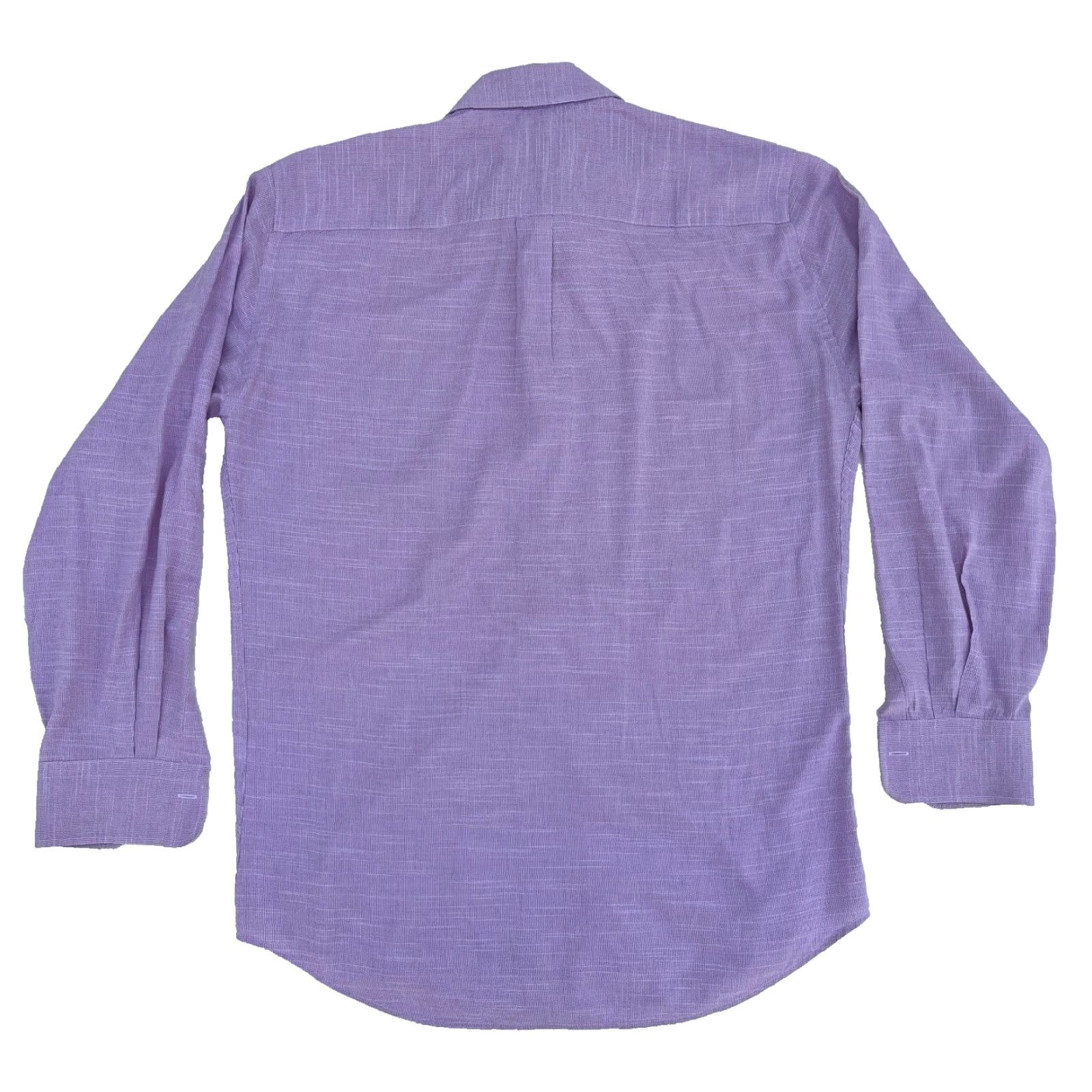 Peter Millar VINTAGE Peter Millar Button-Up Shirt Micro Check Mens M Purple Lilac Cotton Woven Long Sleeve Collared Button-Up 90s (if applicable) Mens Size US M / EU 48-50 / 2 - 2 Thumbnail