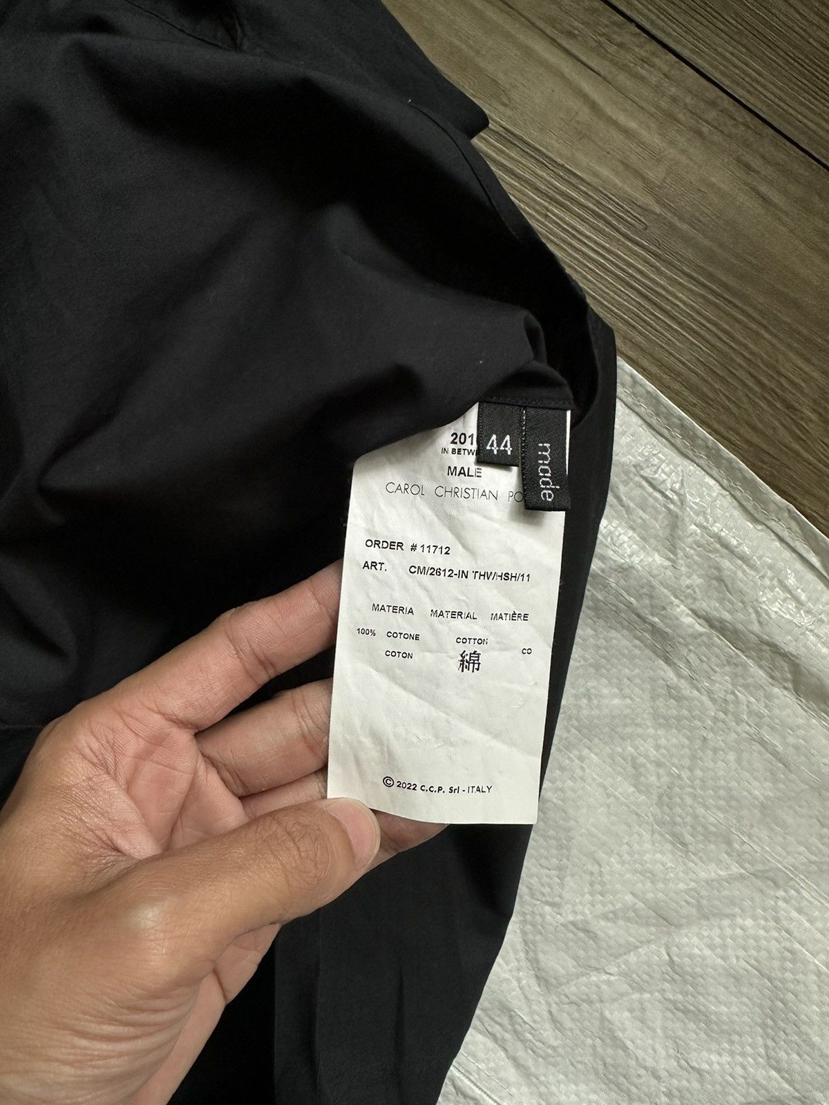Carol Christian Poell Carol Christian Poell Dead End Shirt CM/2612-IN THWHSH/11 Size US S / EU 44-46 / 1 - 3 Thumbnail