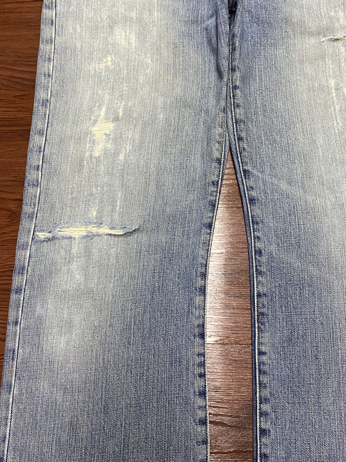 Gap Vintage Gap 1969 Denim Slim Boot Distressed Wide leg Jeans Size US 33 - 7 Thumbnail